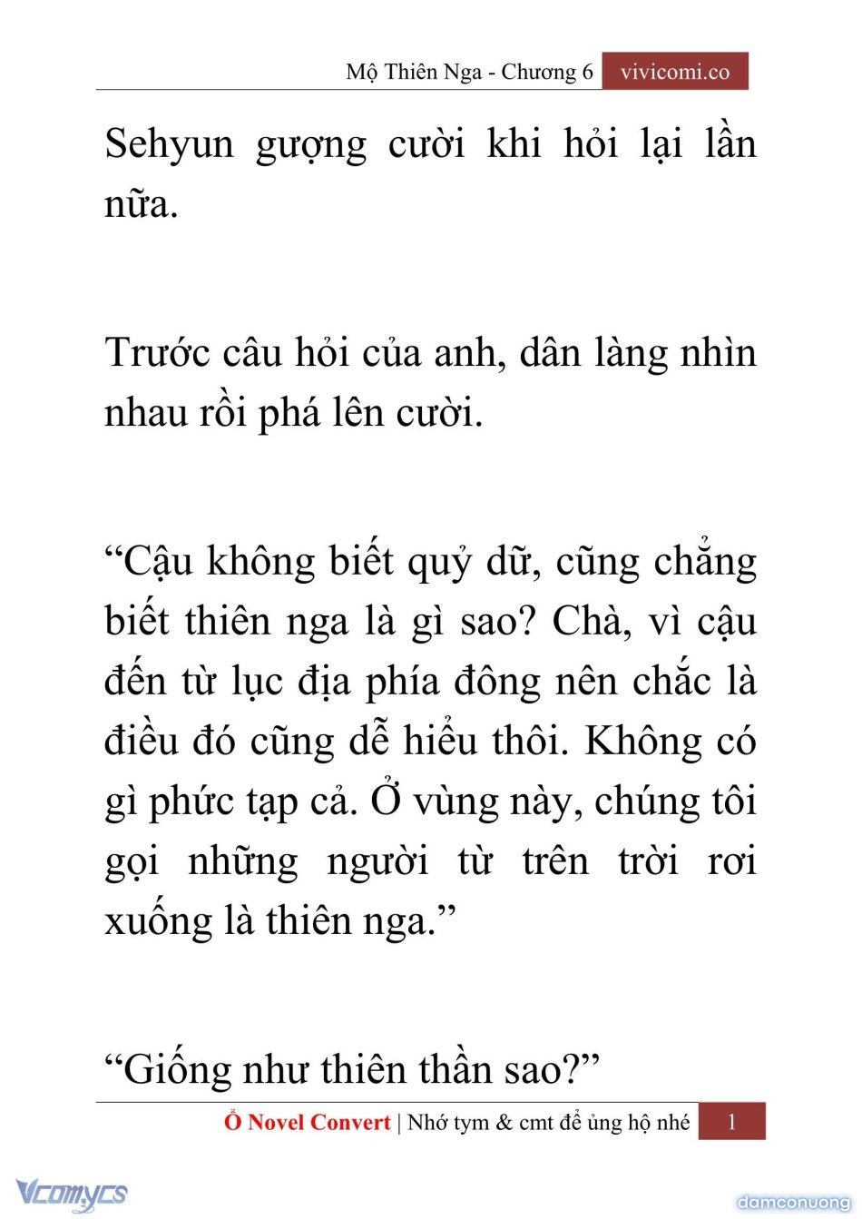 đọc truyện [novel] Mộ Thiên Nga Chương 6 ảnh 4 tại Thiên Thai Truyện