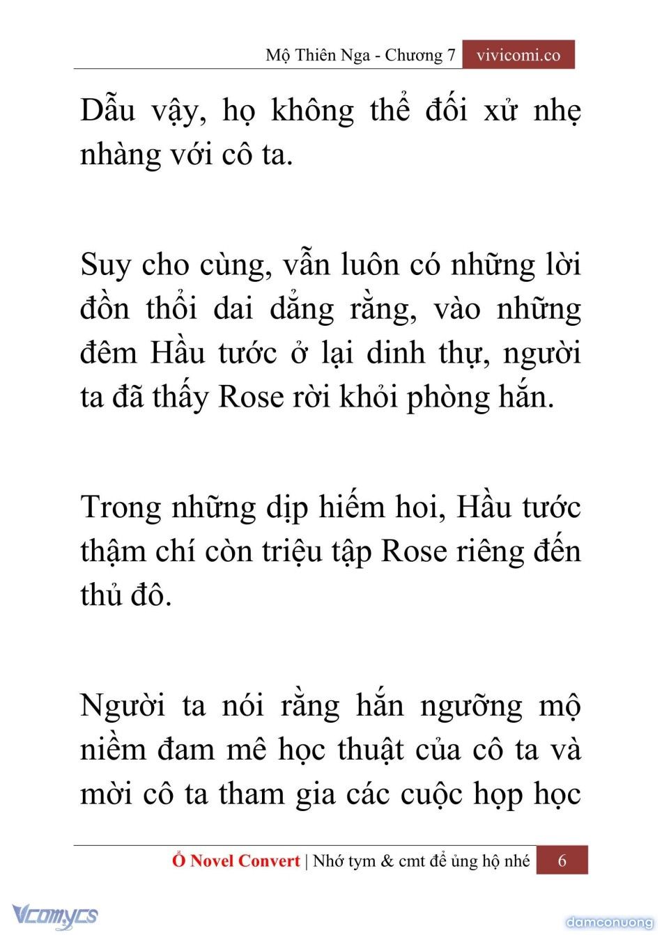 đọc truyện [novel] Mộ Thiên Nga Chương 7 ảnh 9 tại Thiên Thai Truyện