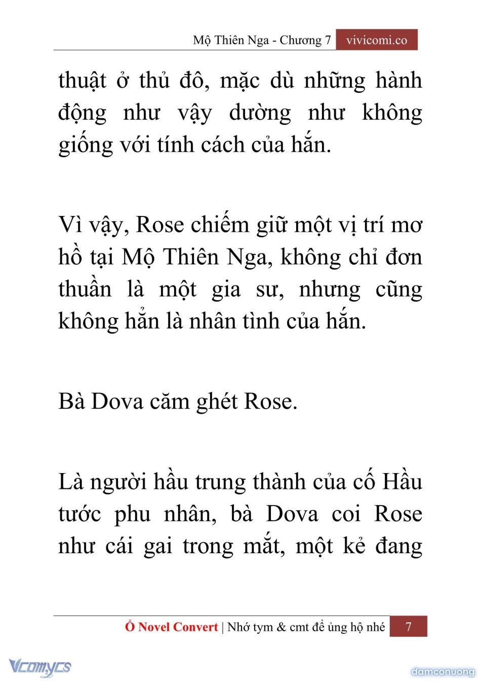 đọc truyện [novel] Mộ Thiên Nga Chương 7 ảnh 10 tại Thiên Thai Truyện