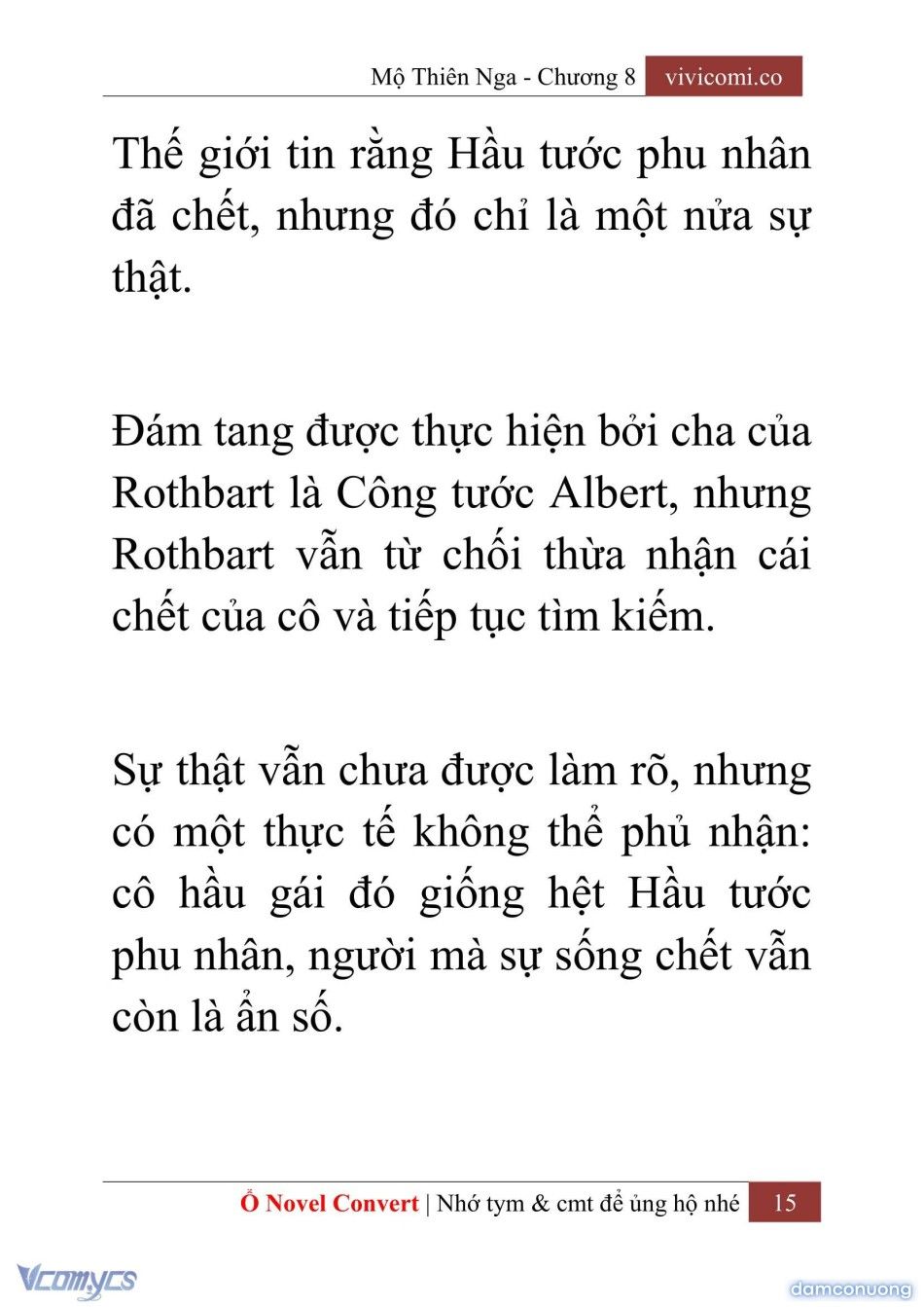 đọc truyện [novel] Mộ Thiên Nga Chương 8 ảnh 18 tại Thiên Thai Truyện