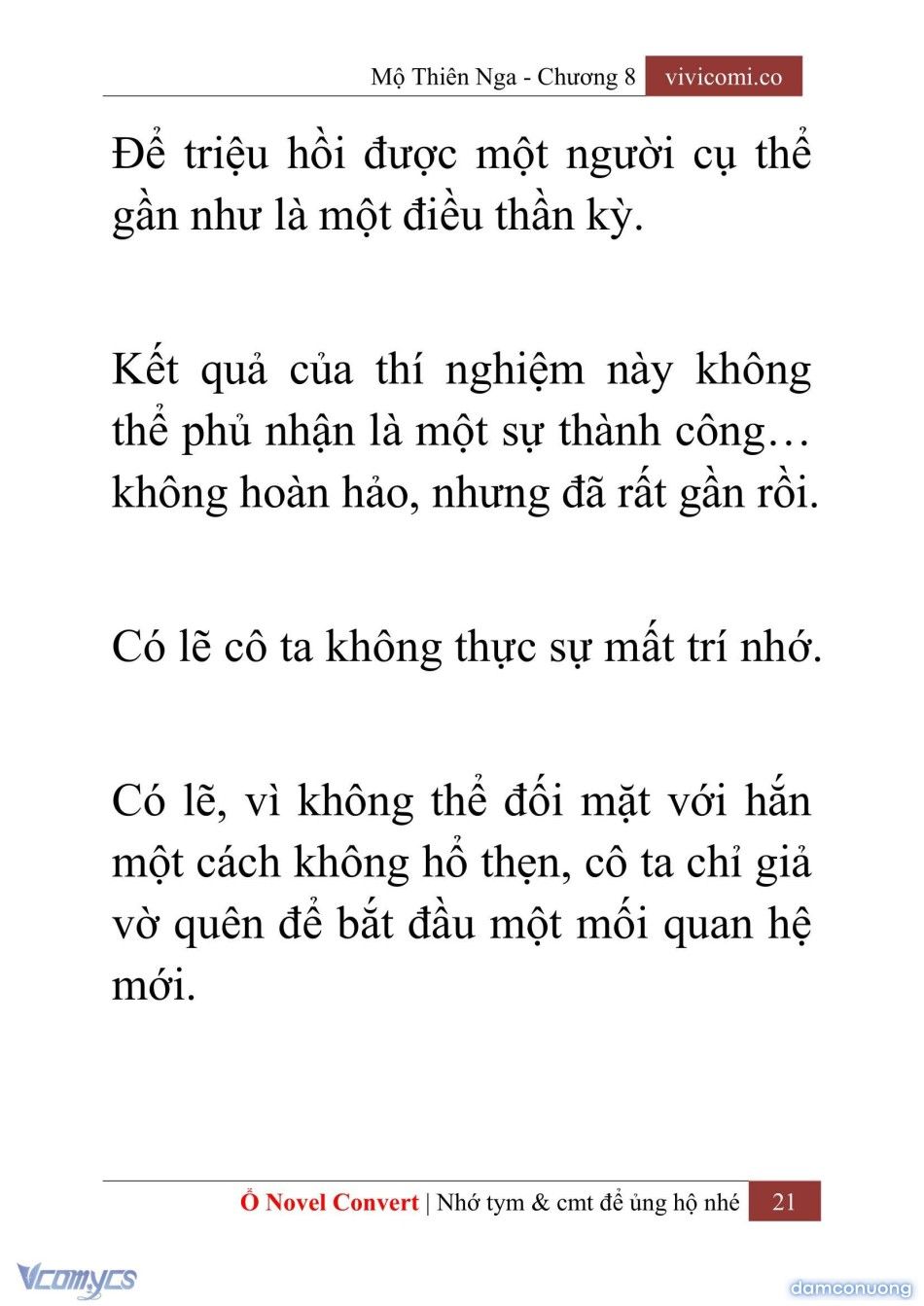 đọc truyện [novel] Mộ Thiên Nga Chương 8 ảnh 24 tại Thiên Thai Truyện