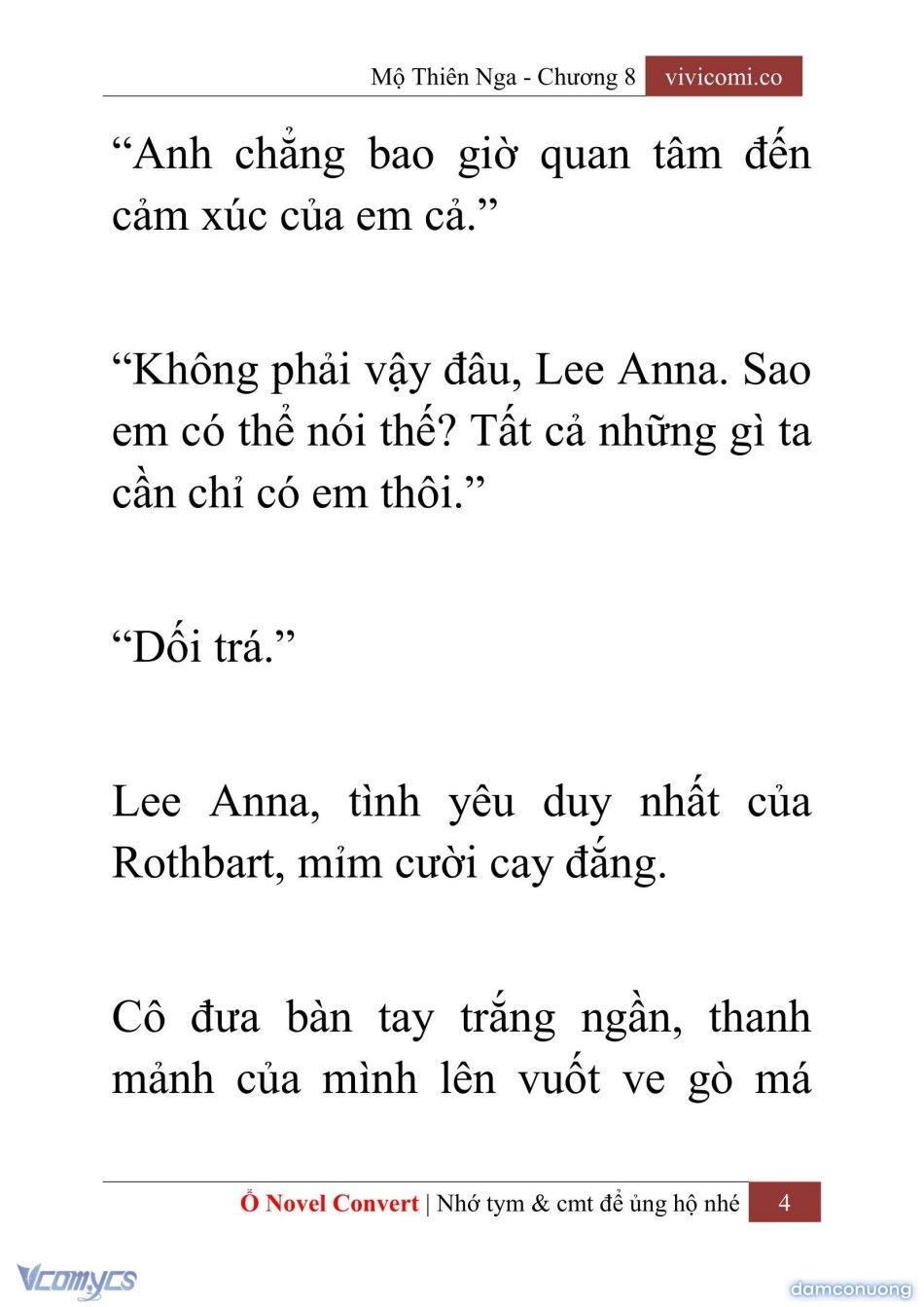 đọc truyện [novel] Mộ Thiên Nga Chương 8 ảnh 7 tại Thiên Thai Truyện