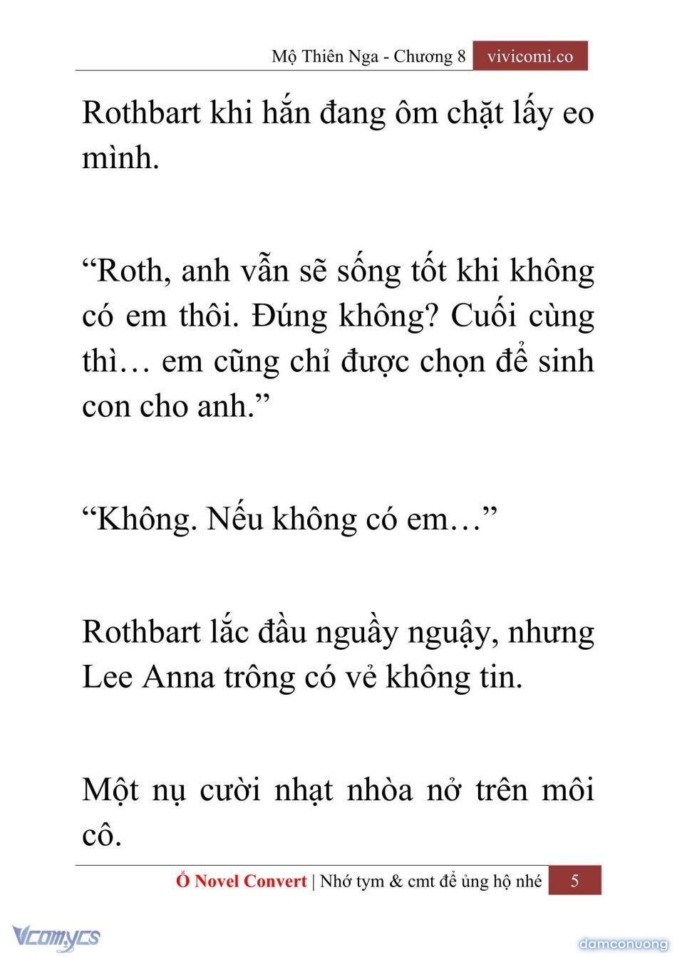 đọc truyện [novel] Mộ Thiên Nga Chương 8 ảnh 8 tại Thiên Thai Truyện