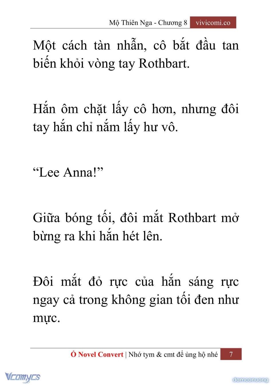 đọc truyện [novel] Mộ Thiên Nga Chương 8 ảnh 10 tại Thiên Thai Truyện