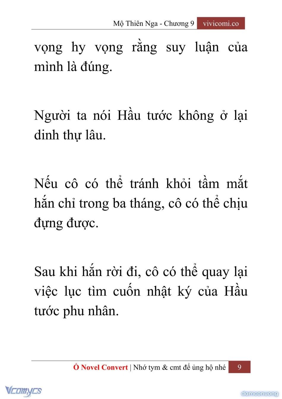 đọc truyện [novel] Mộ Thiên Nga Chương 9 ảnh 12 tại Thiên Thai Truyện