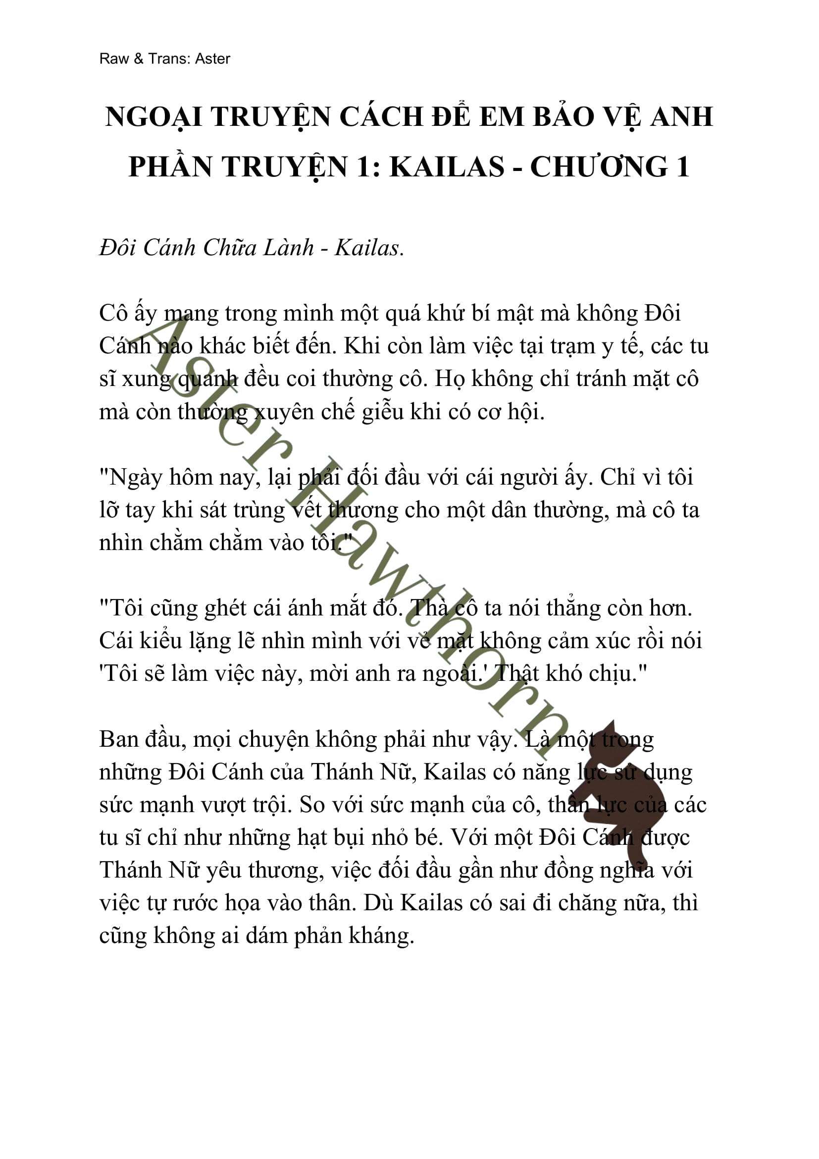 [novel] Ngoại Truyện Cách Để Em Bảo Vệ Anh Chương 1 page 1 - Giả Dược