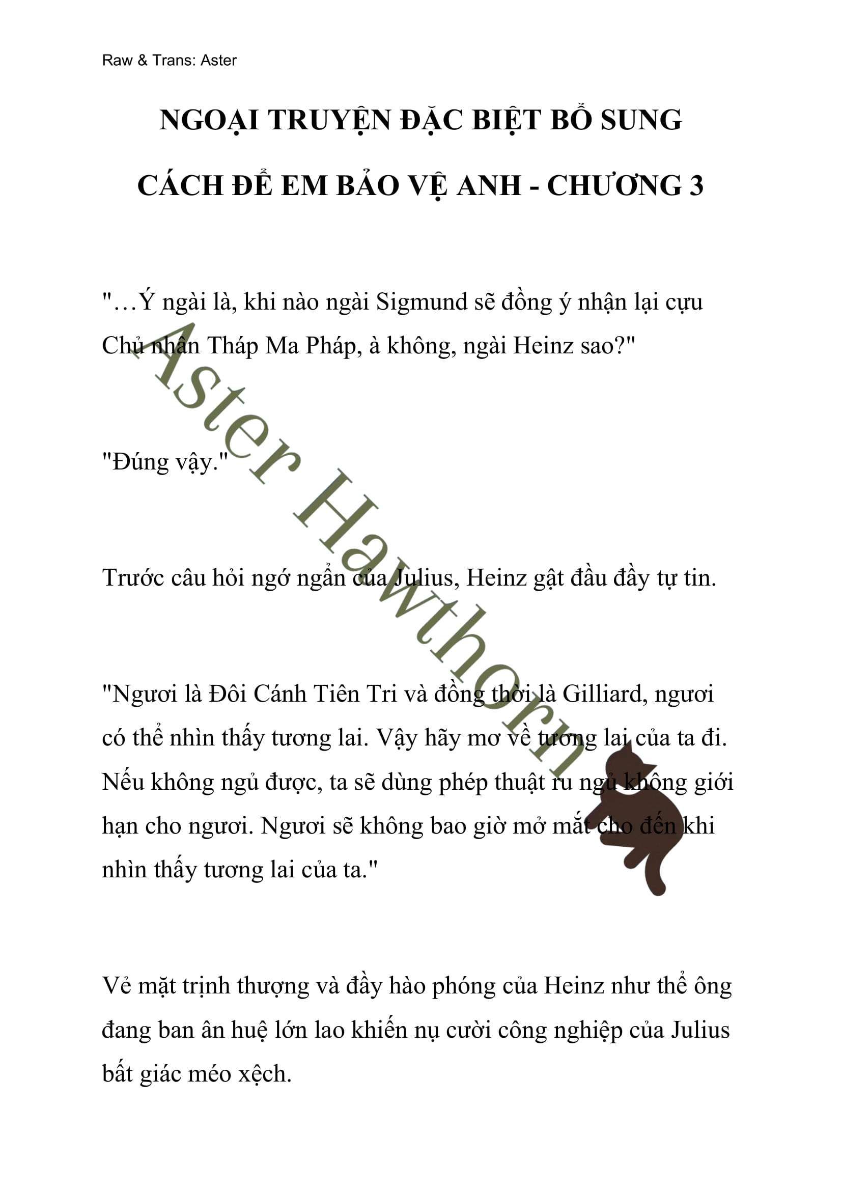 [novel] Ngoại Truyện Cách Để Em Bảo Vệ Anh Chương 100 page 1 - Giả Dược