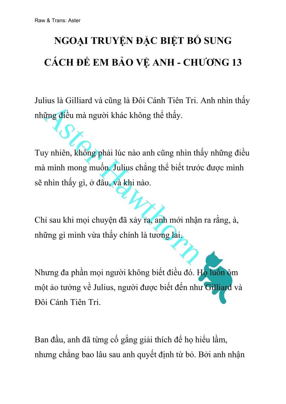 [novel] Ngoại Truyện Cách Để Em Bảo Vệ Anh Chương 110 page 1 - Giả Dược