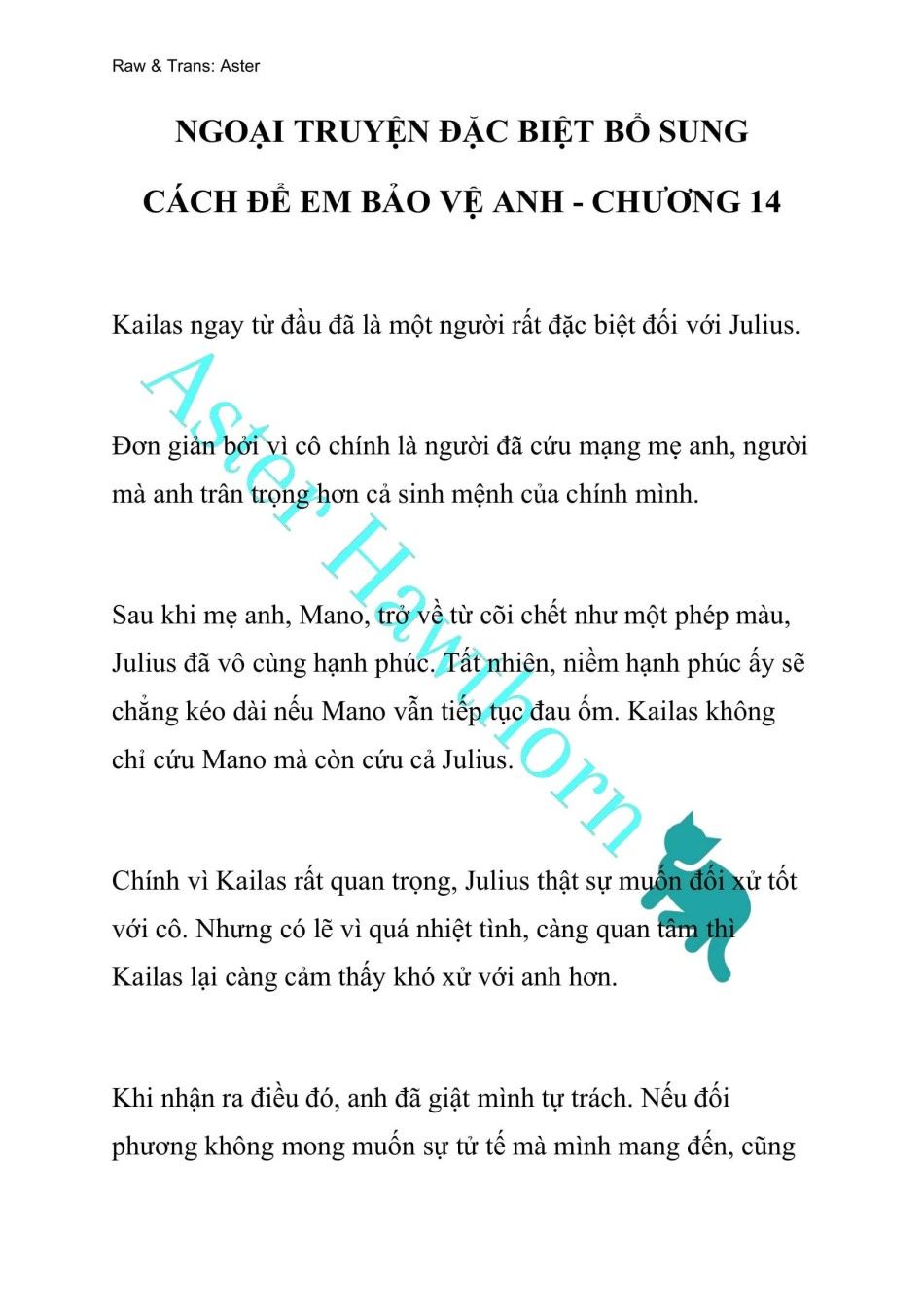 [novel] Ngoại Truyện Cách Để Em Bảo Vệ Anh Chương 111 page 1 - Giả Dược