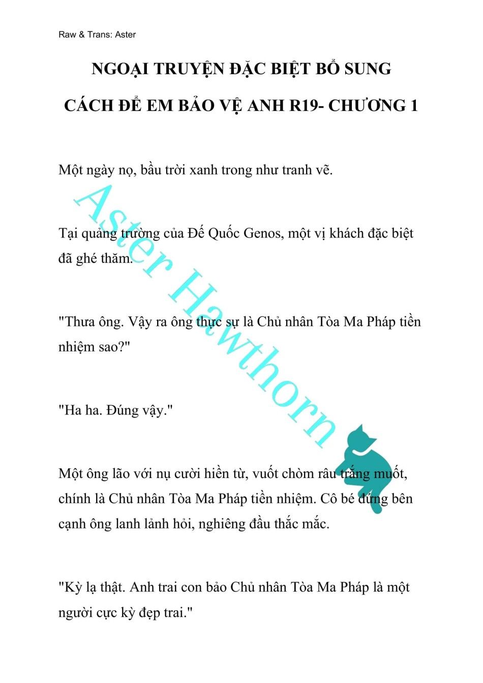 đọc truyện [novel] Ngoại Truyện Cách Để Em Bảo Vệ Anh Chương 113 ảnh 1 tại Thiên Thai Truyện