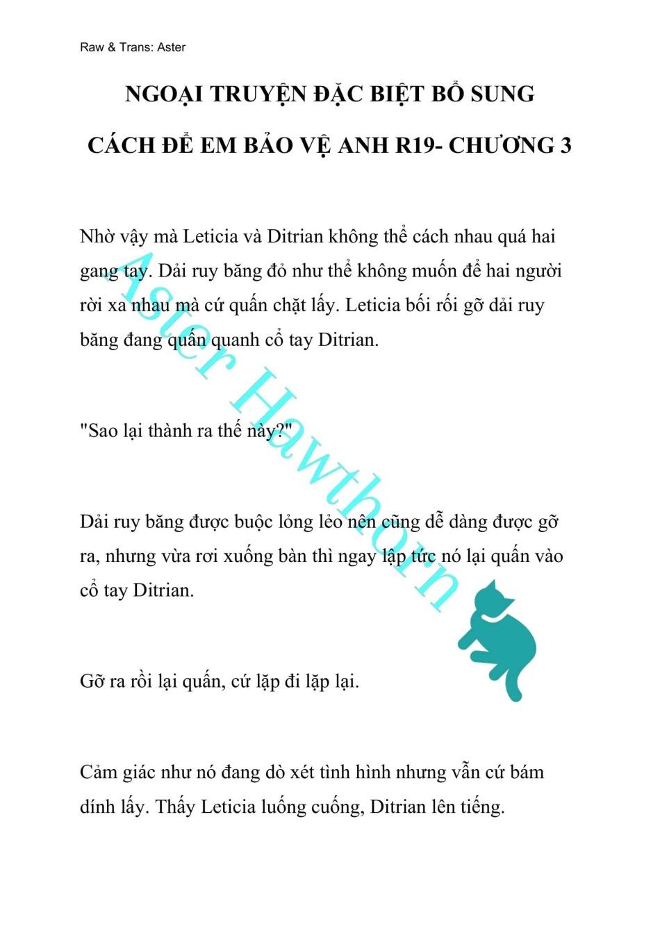 đọc truyện [novel] Ngoại Truyện Cách Để Em Bảo Vệ Anh Chương 115 ảnh 1 tại Thiên Thai Truyện
