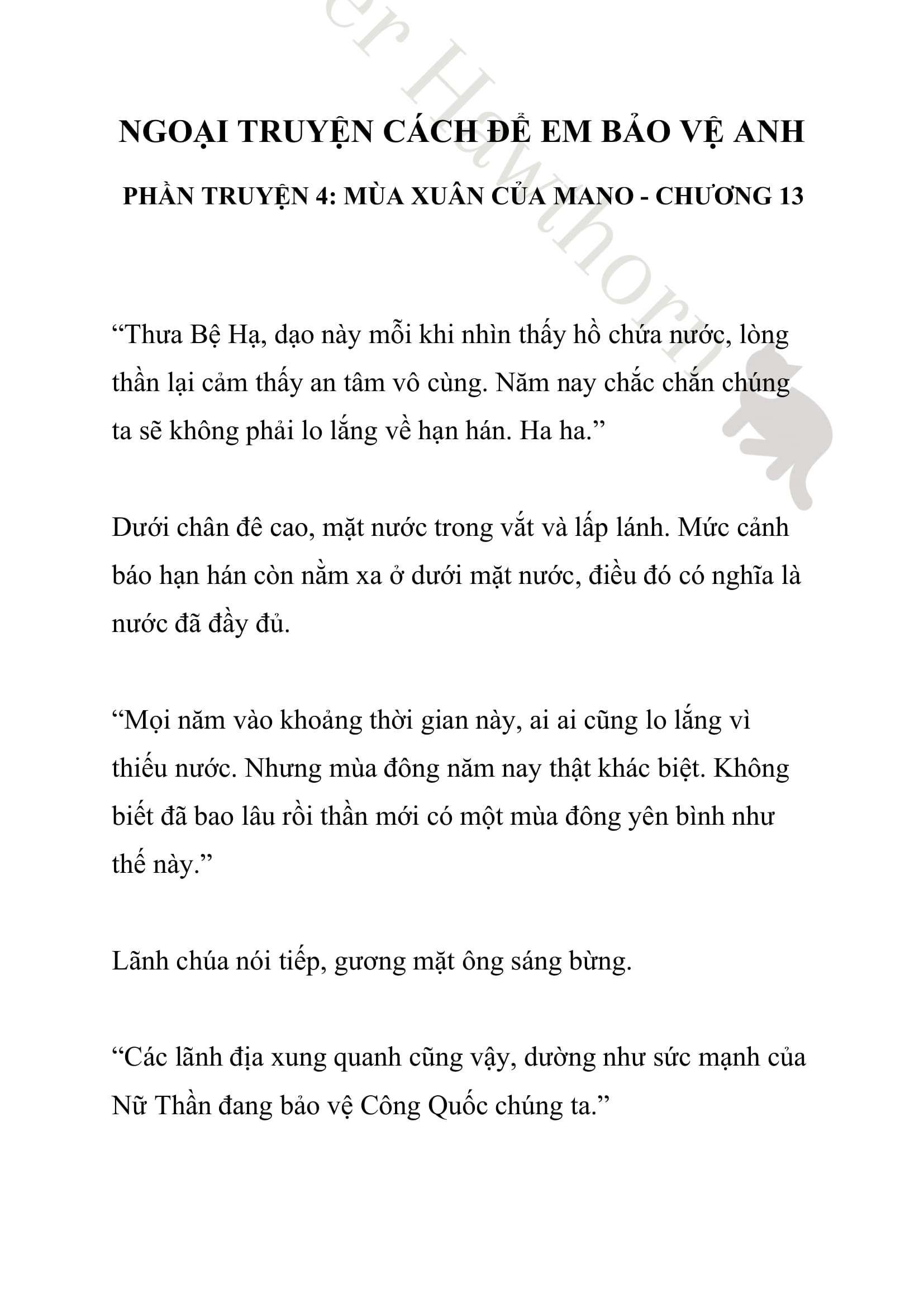 [novel] Ngoại Truyện Cách Để Em Bảo Vệ Anh Chương 13 page 1 - Giả Dược