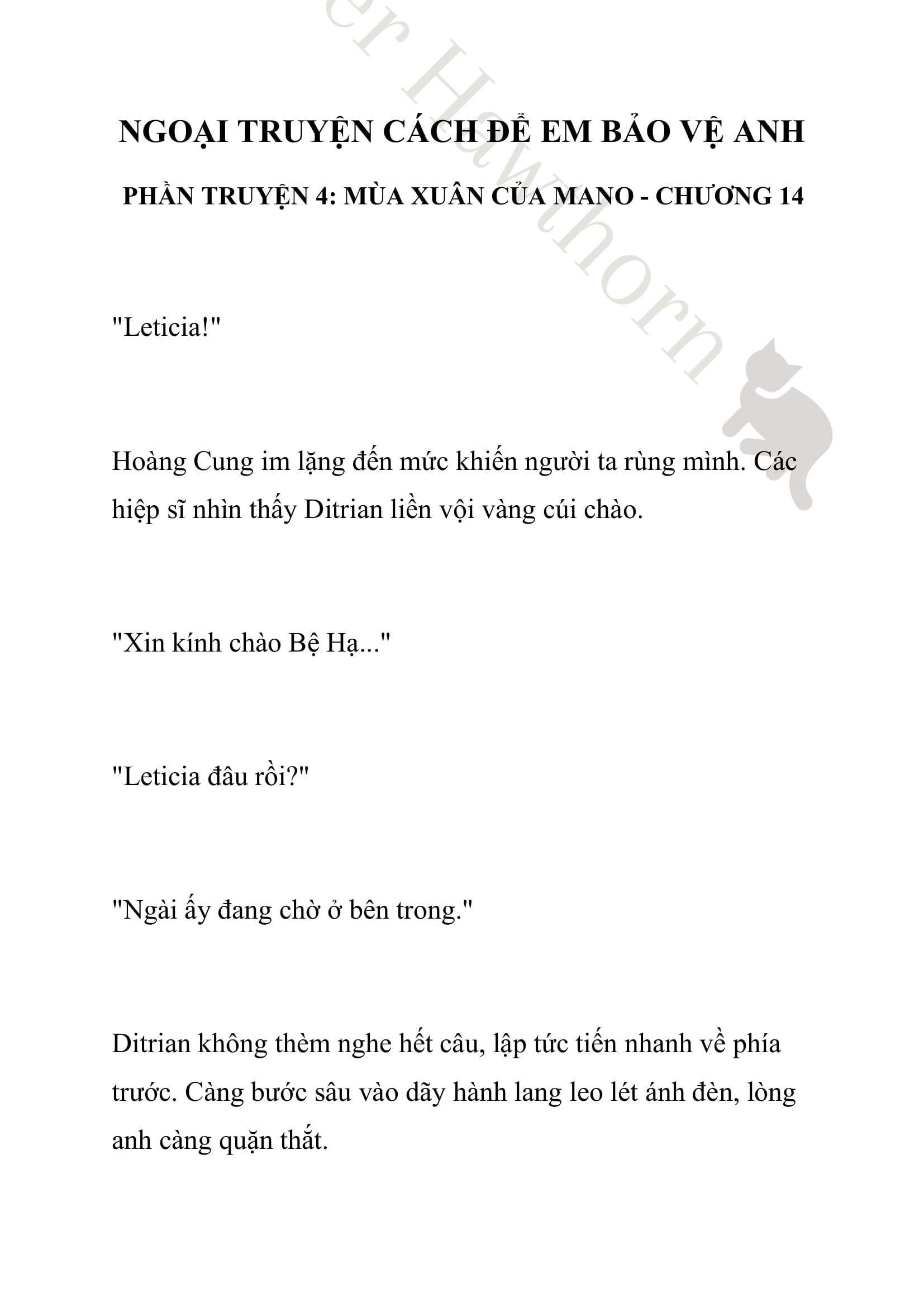 [novel] Ngoại Truyện Cách Để Em Bảo Vệ Anh Chương 14 page 1 - Giả Dược