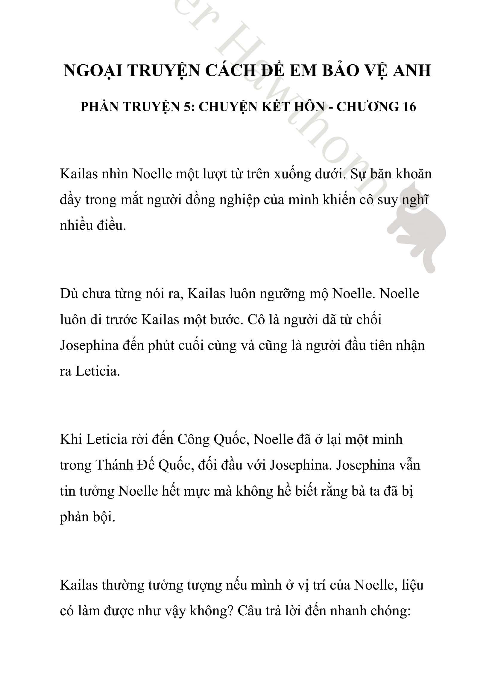 [novel] Ngoại Truyện Cách Để Em Bảo Vệ Anh Chương 16 page 1 - Giả Dược