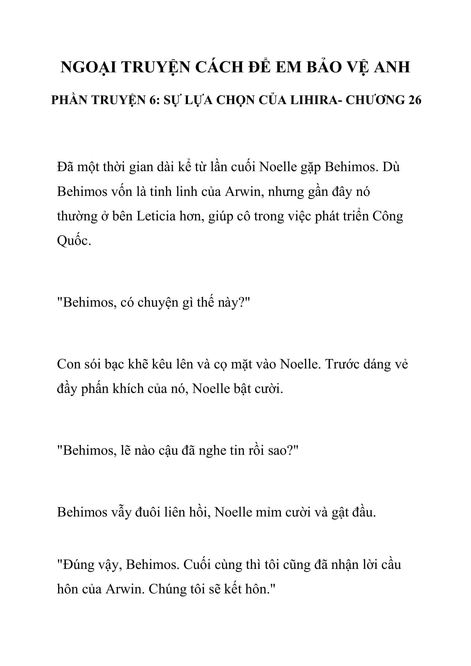 [novel] Ngoại Truyện Cách Để Em Bảo Vệ Anh Chương 26 page 1 - Giả Dược