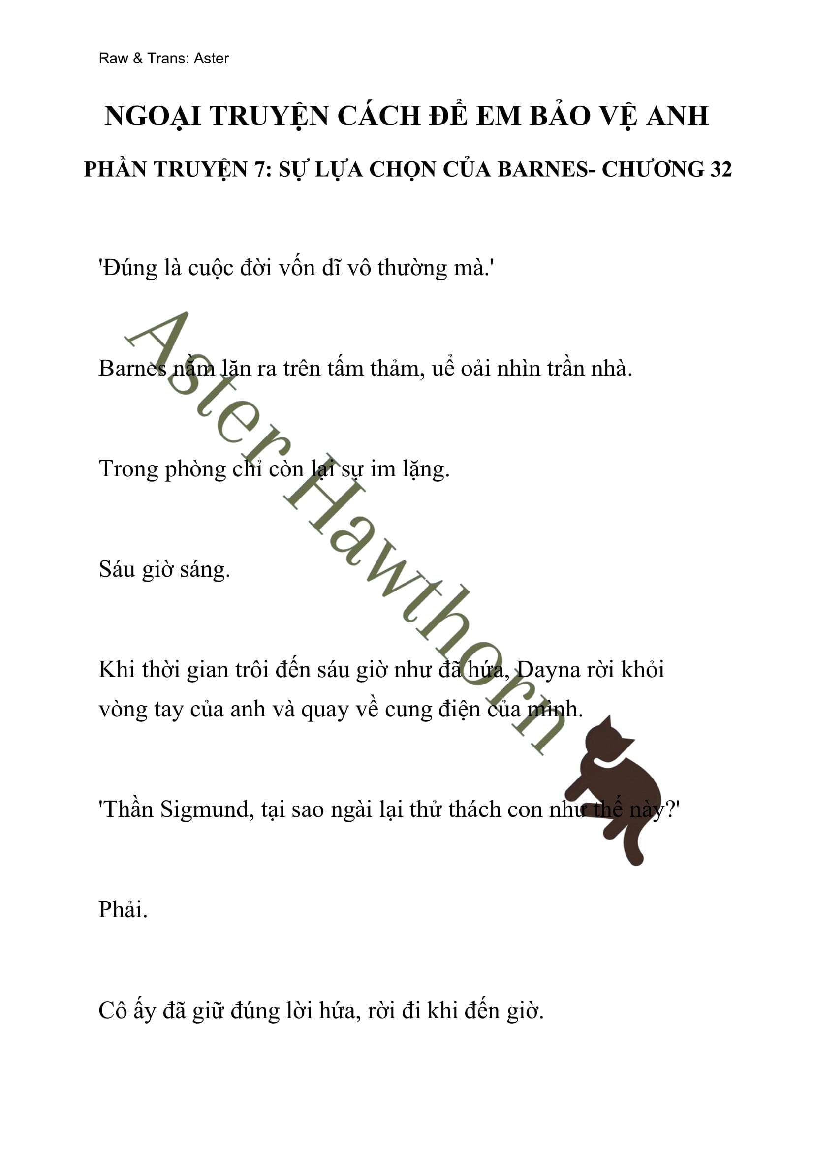 [novel] Ngoại Truyện Cách Để Em Bảo Vệ Anh Chương 32 page 1 - Giả Dược