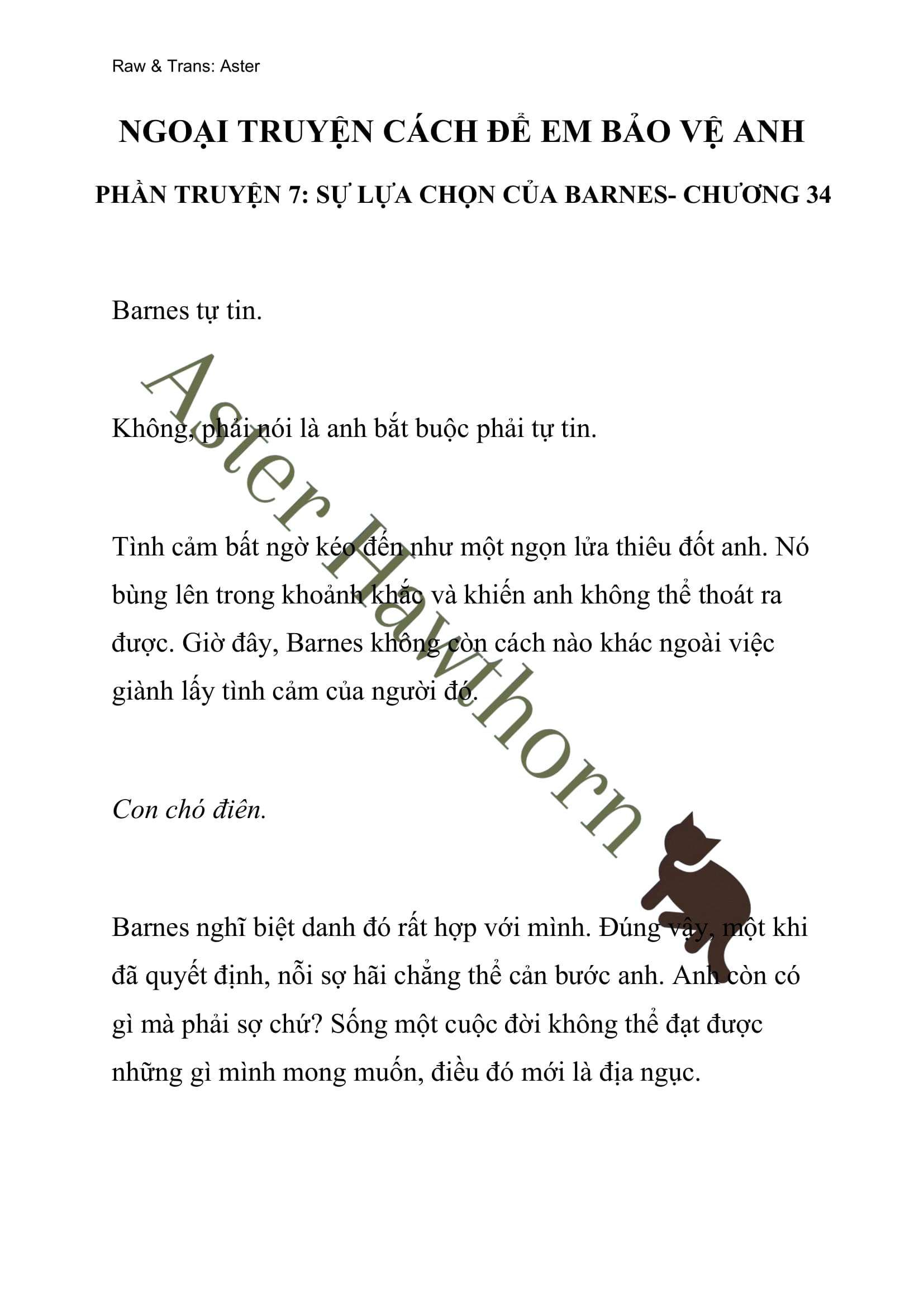 [novel] Ngoại Truyện Cách Để Em Bảo Vệ Anh Chương 34 page 1 - Giả Dược
