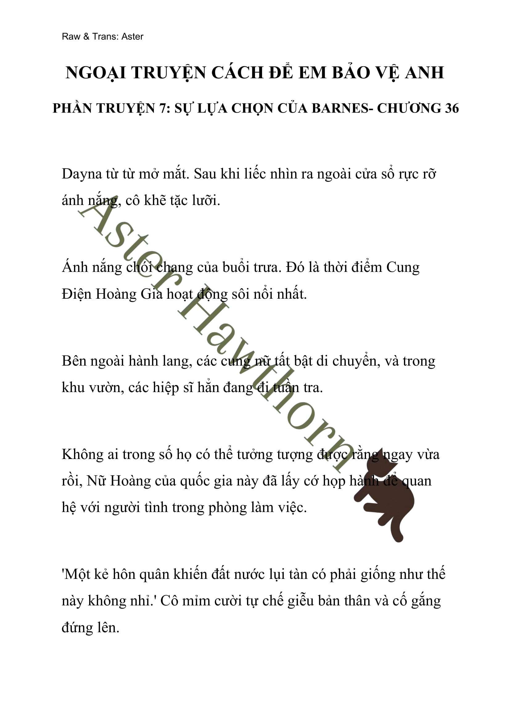 [novel] Ngoại Truyện Cách Để Em Bảo Vệ Anh Chương 36 page 1 - Giả Dược