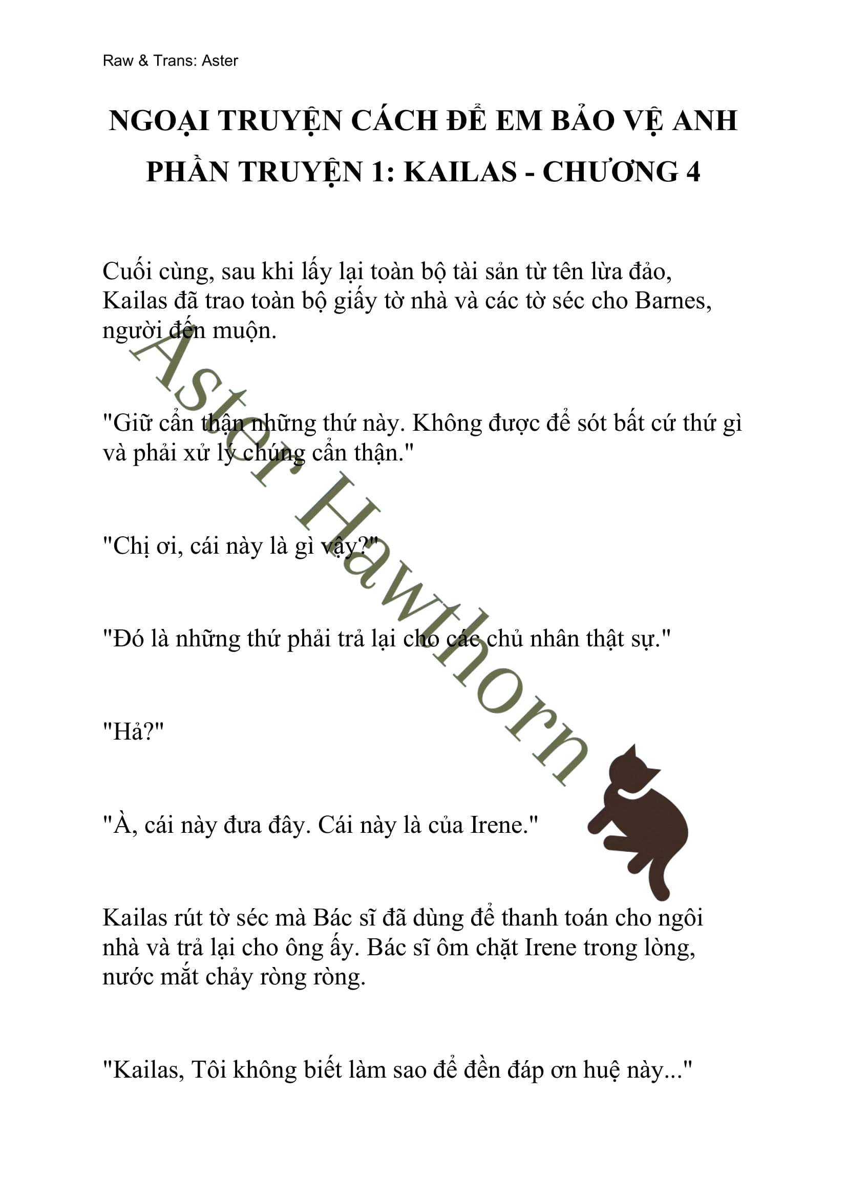 [novel] Ngoại Truyện Cách Để Em Bảo Vệ Anh Chương 4 page 1 - Giả Dược