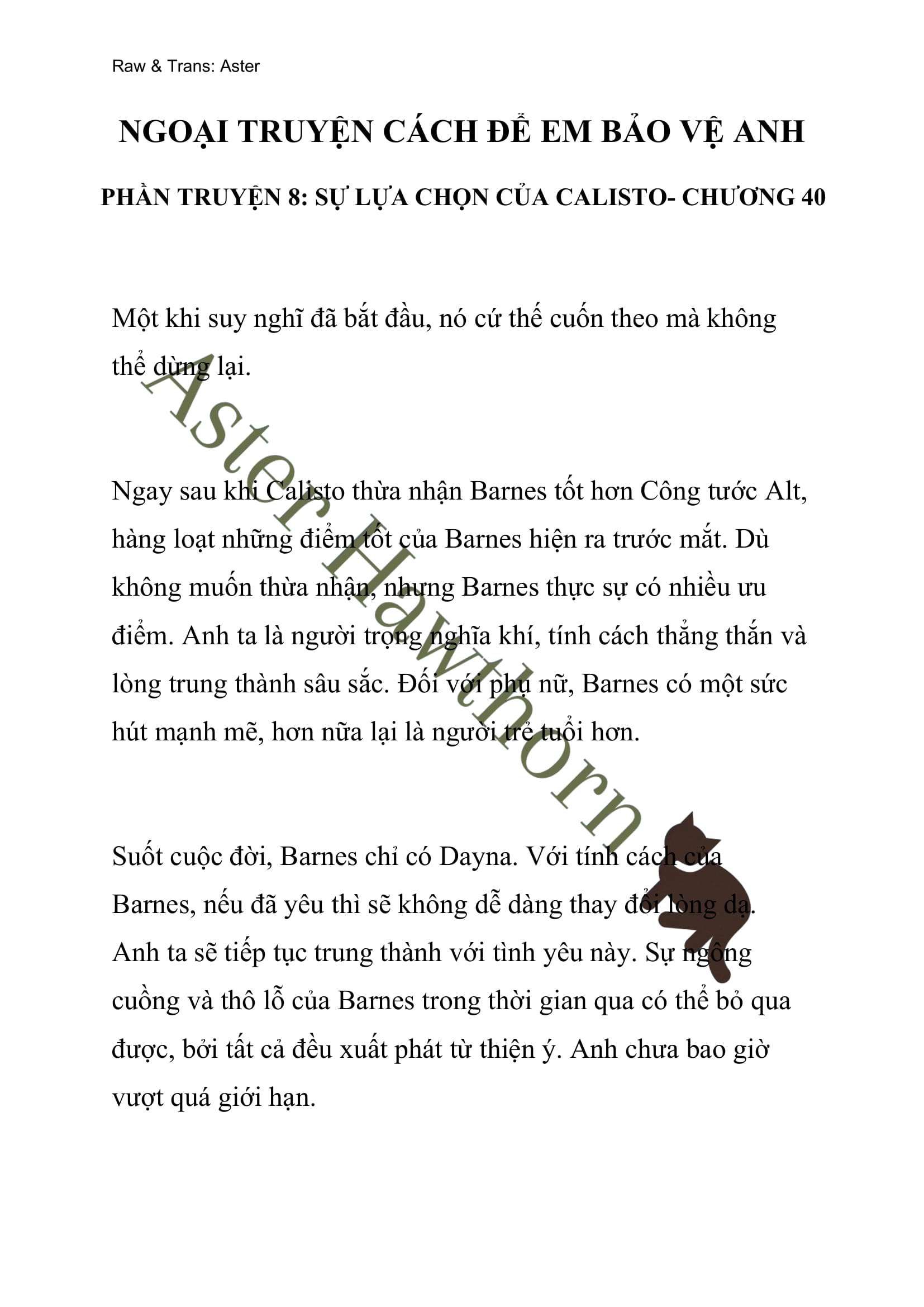 [novel] Ngoại Truyện Cách Để Em Bảo Vệ Anh Chương 40 page 1 - Giả Dược