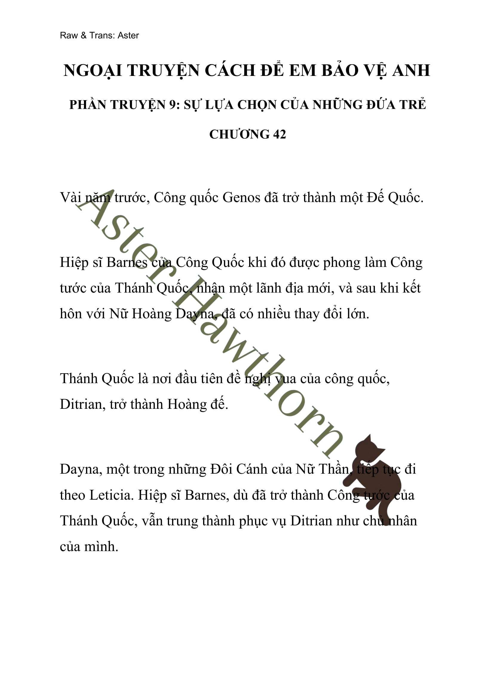 [novel] Ngoại Truyện Cách Để Em Bảo Vệ Anh Chương 42 page 1 - Giả Dược