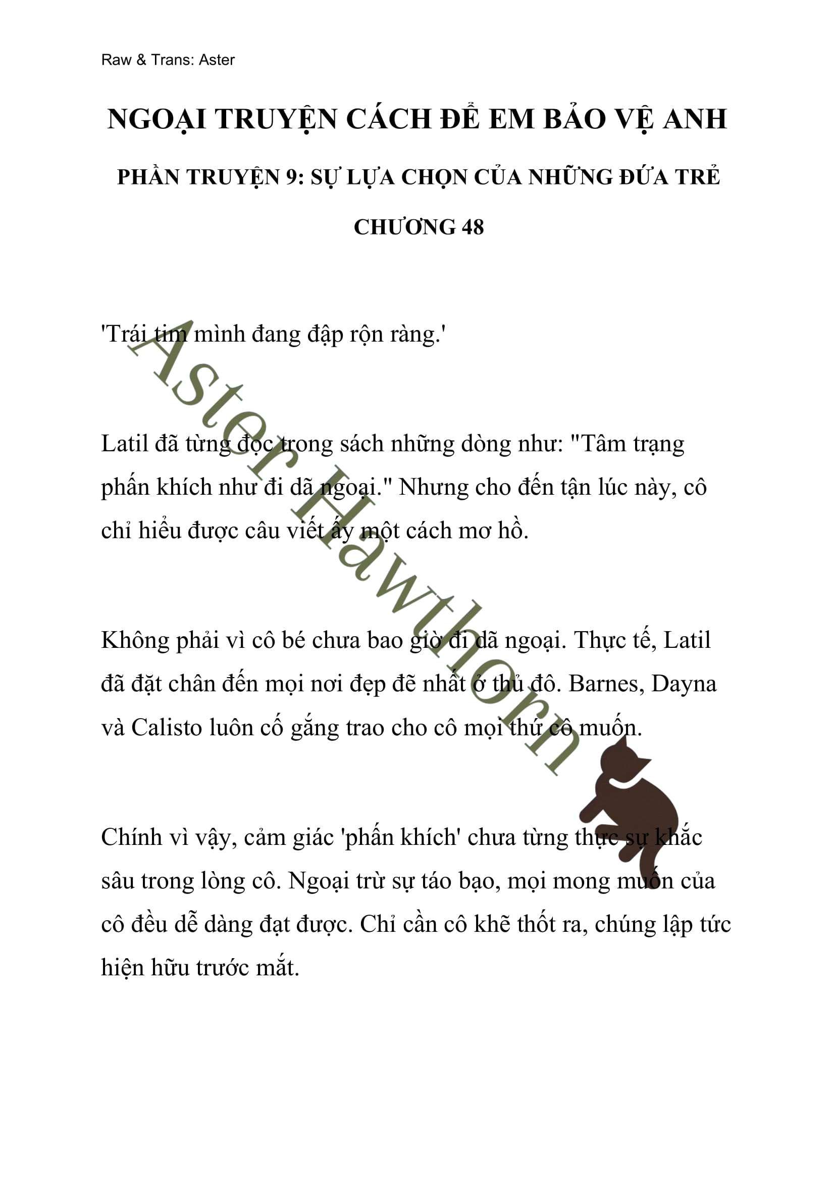 [novel] Ngoại Truyện Cách Để Em Bảo Vệ Anh Chương 48 page 1 - Giả Dược