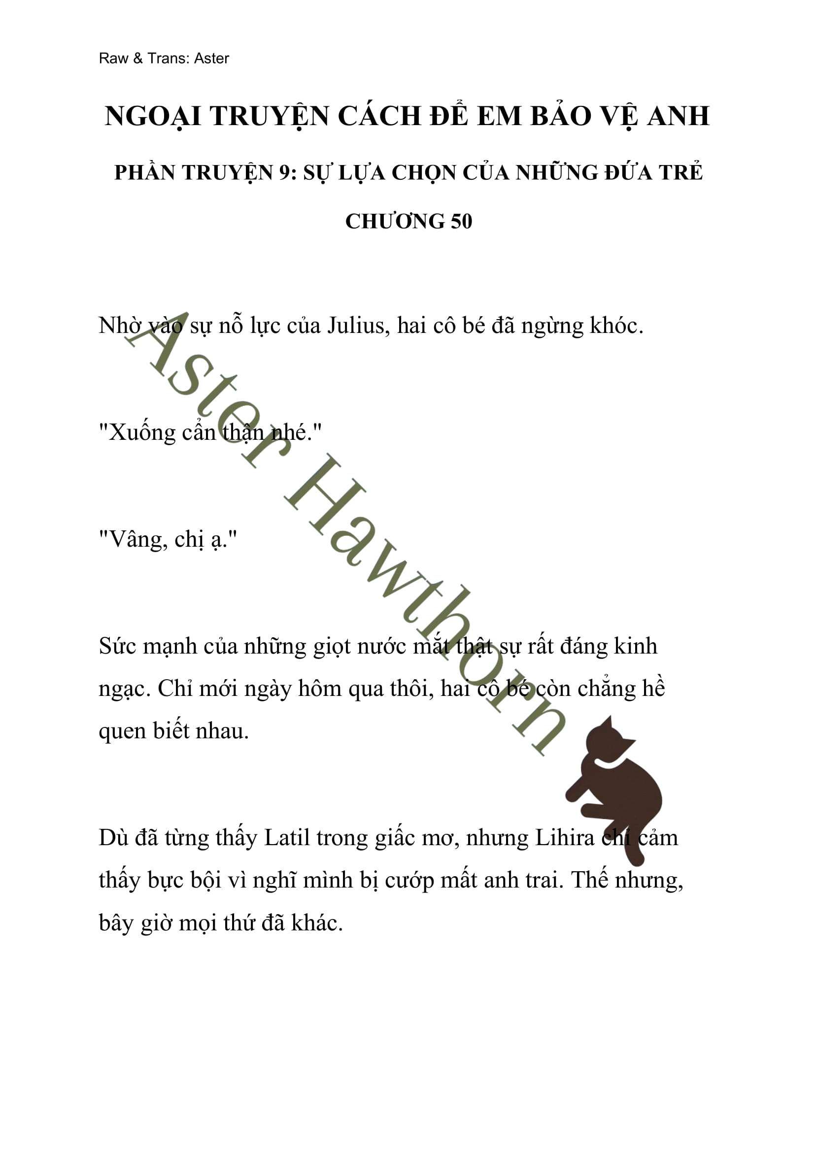 [novel] Ngoại Truyện Cách Để Em Bảo Vệ Anh Chương 50 page 1 - Giả Dược