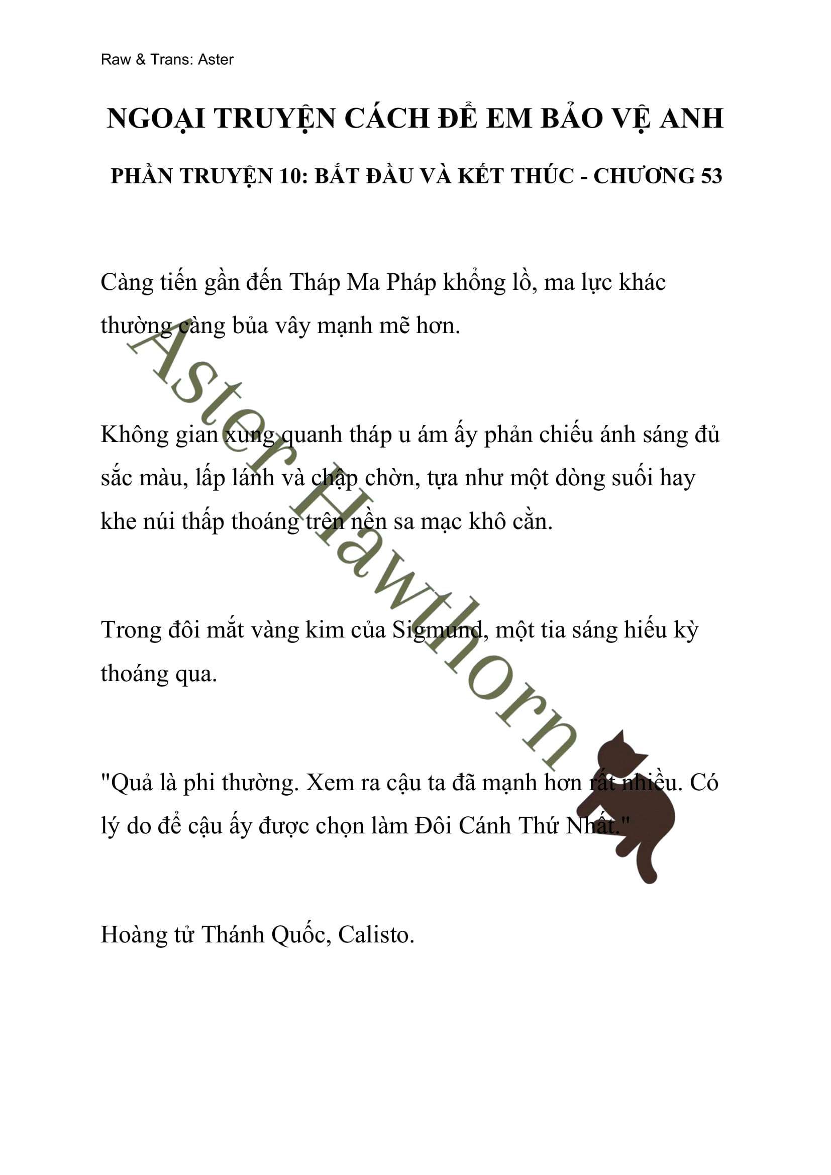[novel] Ngoại Truyện Cách Để Em Bảo Vệ Anh Chương 53 page 1 - Giả Dược