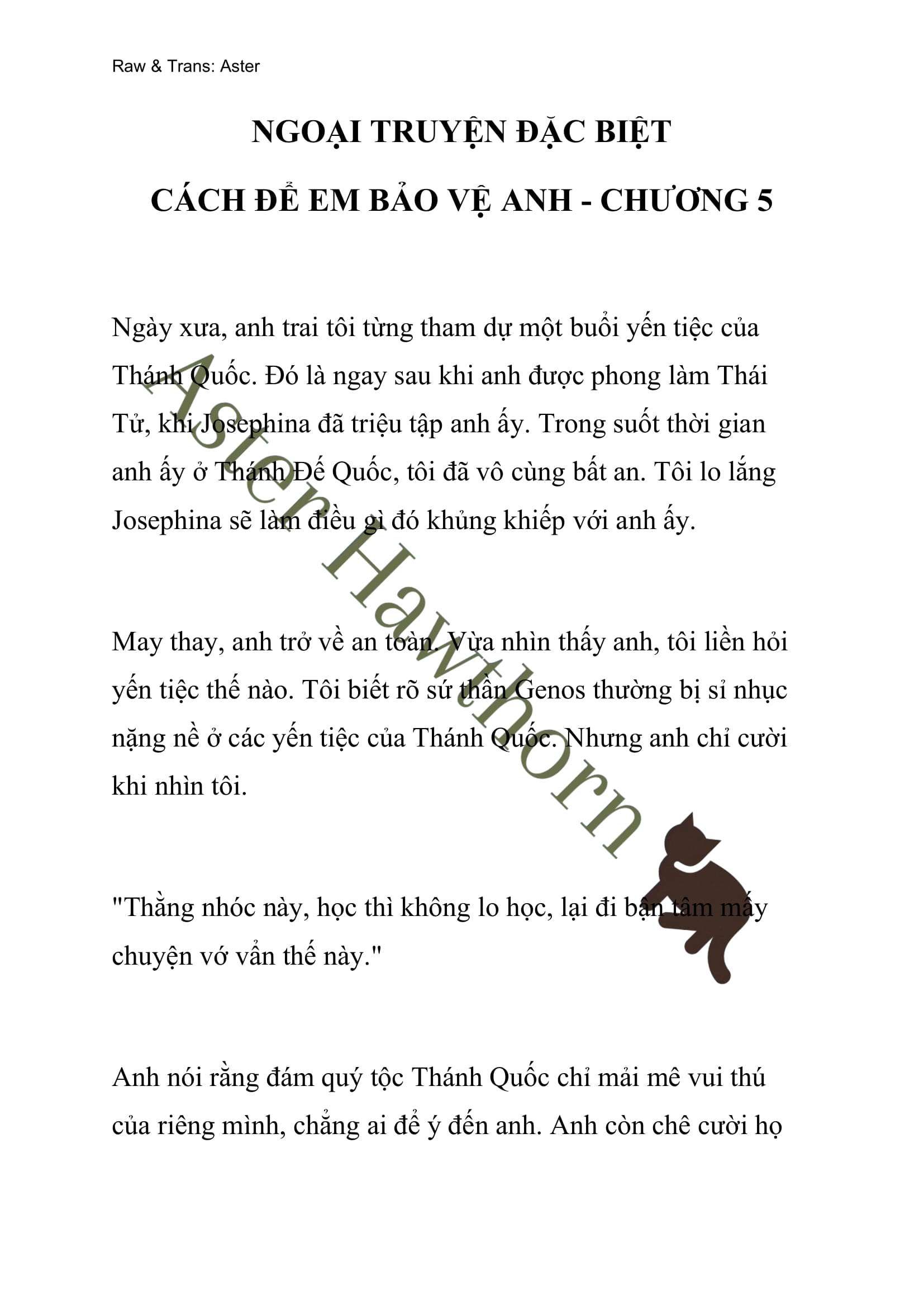 đọc truyện [novel] Ngoại Truyện Cách Để Em Bảo Vệ Anh Chương 59 ảnh 1 tại Thiên Thai Truyện