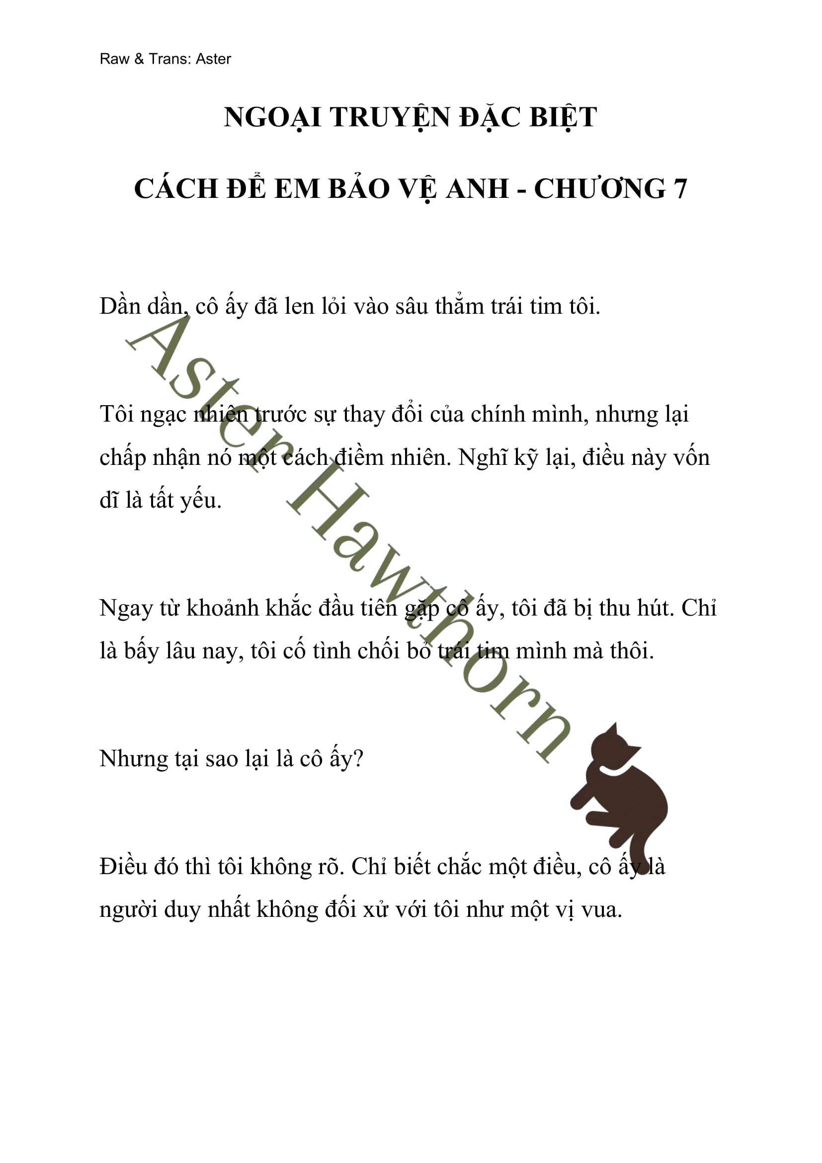 [novel] Ngoại Truyện Cách Để Em Bảo Vệ Anh Chương 61 page 1 - Giả Dược