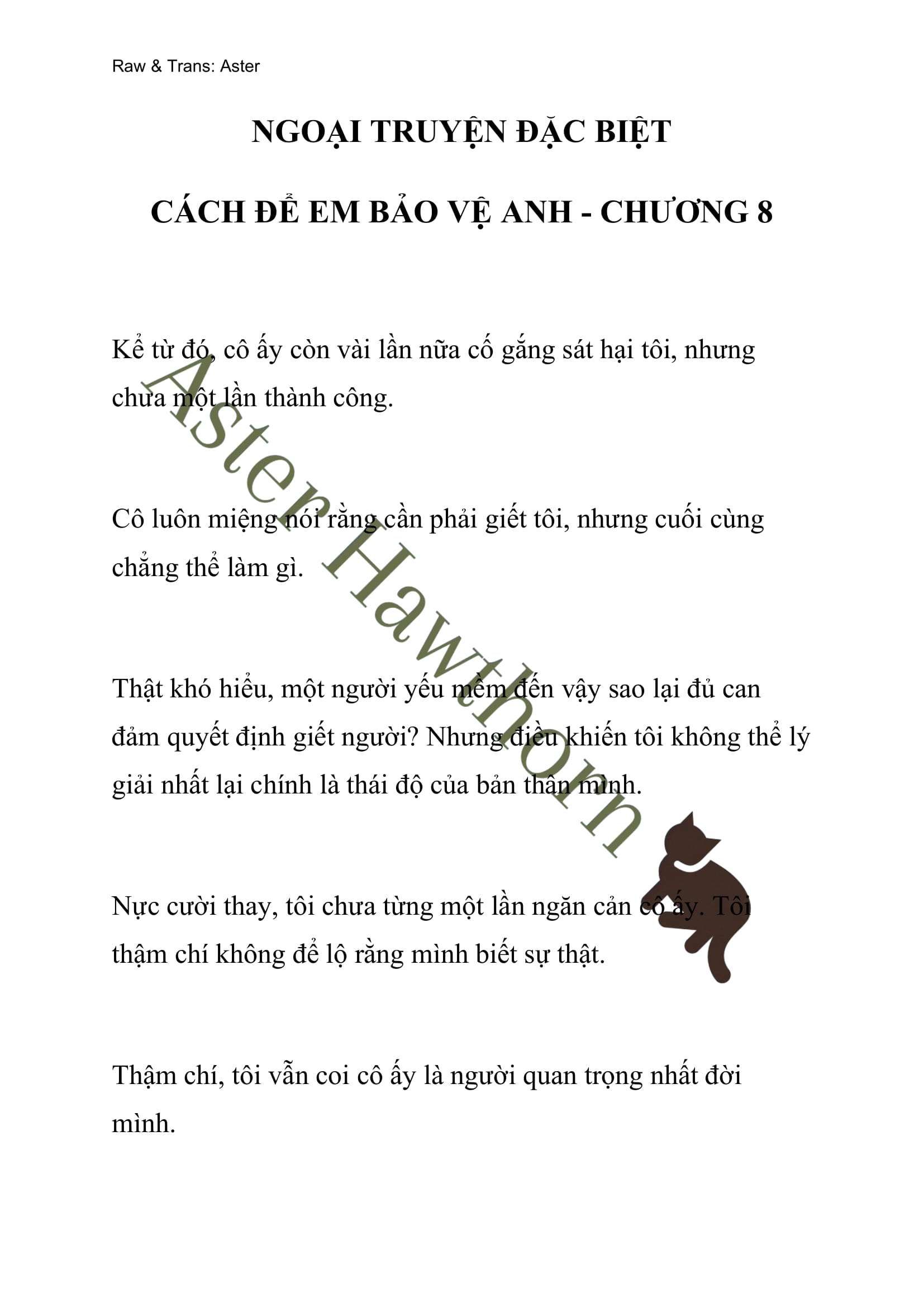 [novel] Ngoại Truyện Cách Để Em Bảo Vệ Anh Chương 62 page 1 - Giả Dược