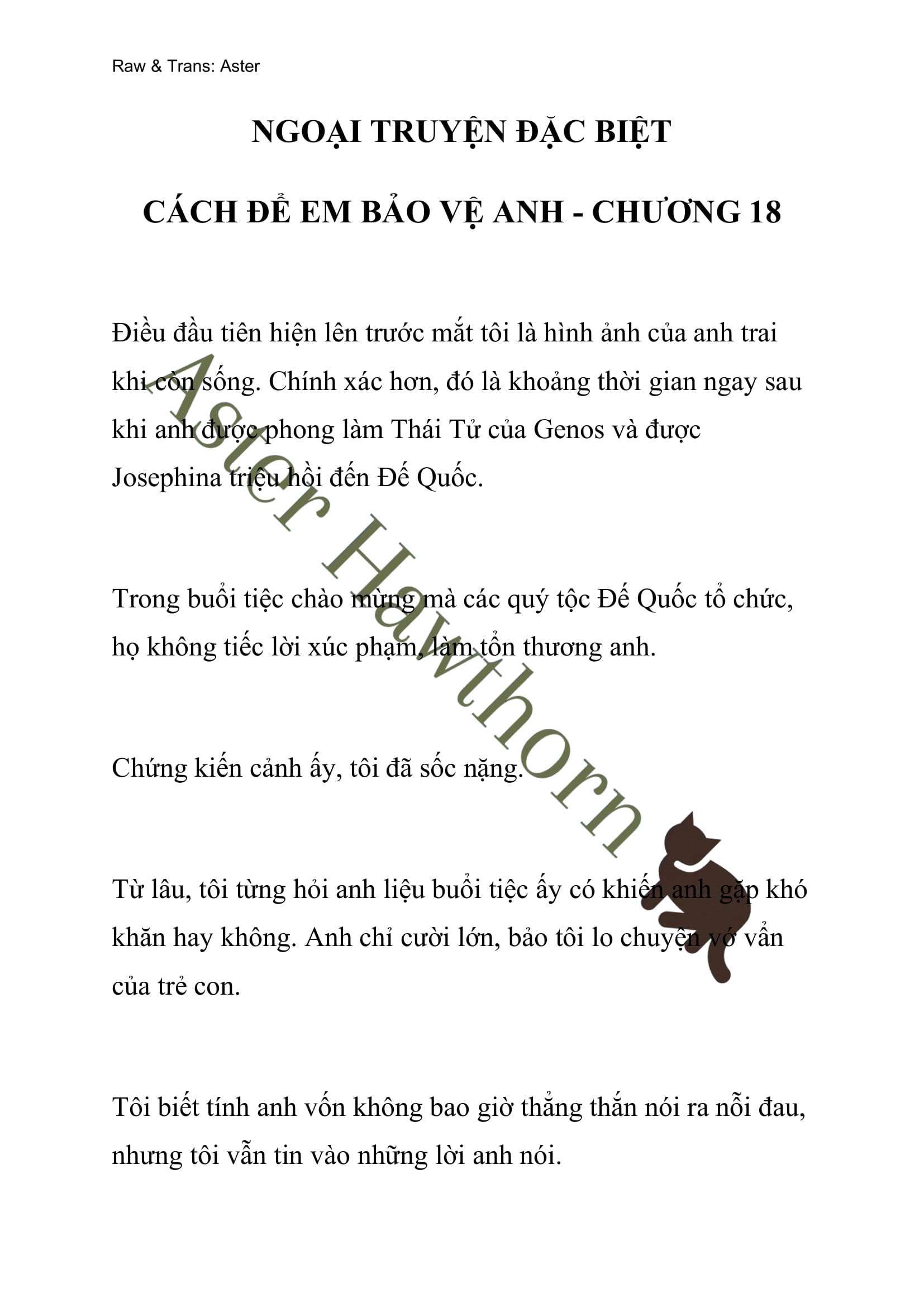 [novel] Ngoại Truyện Cách Để Em Bảo Vệ Anh Chương 72 page 1 - Giả Dược