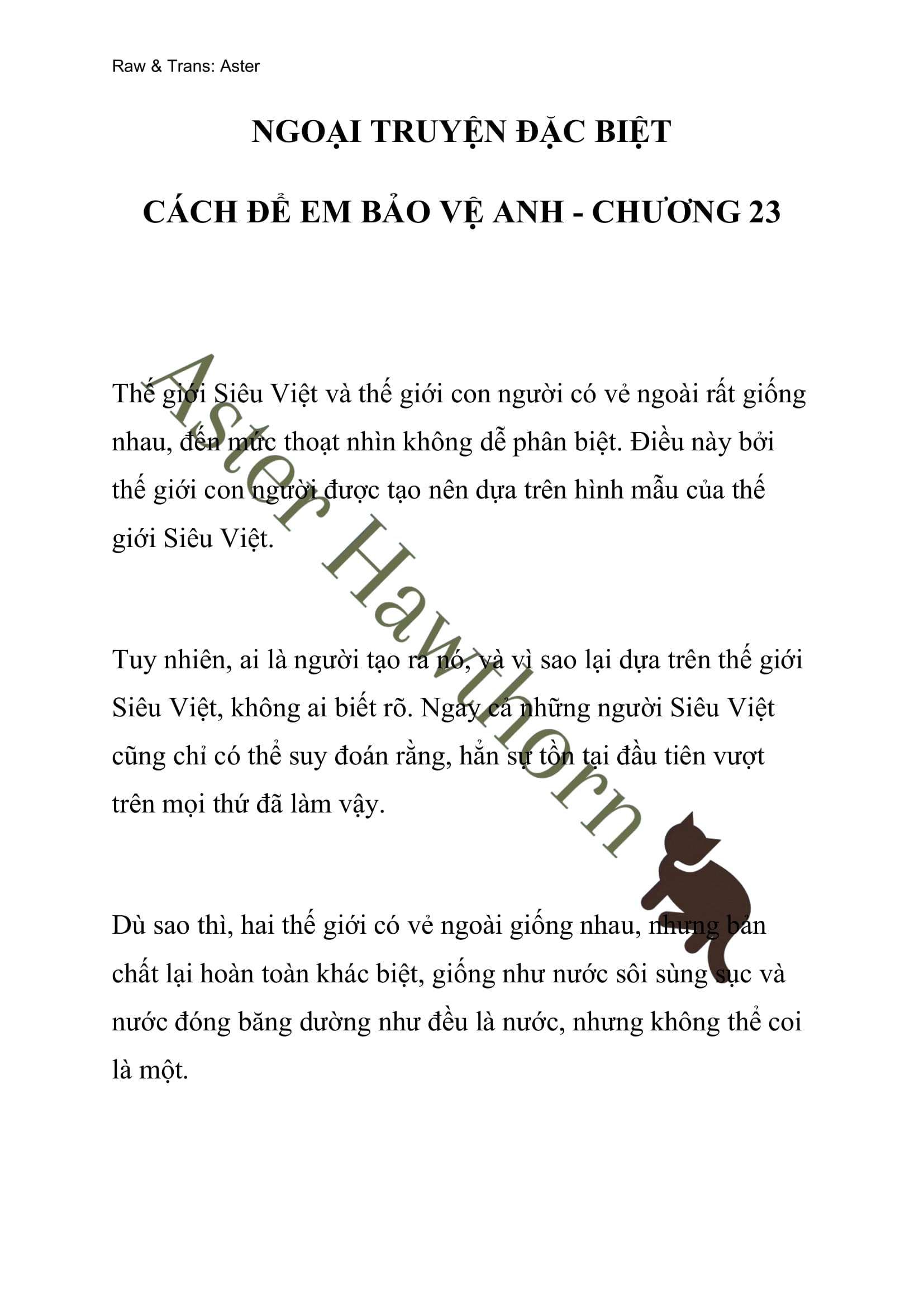 [novel] Ngoại Truyện Cách Để Em Bảo Vệ Anh Chương 77 page 1 - Giả Dược