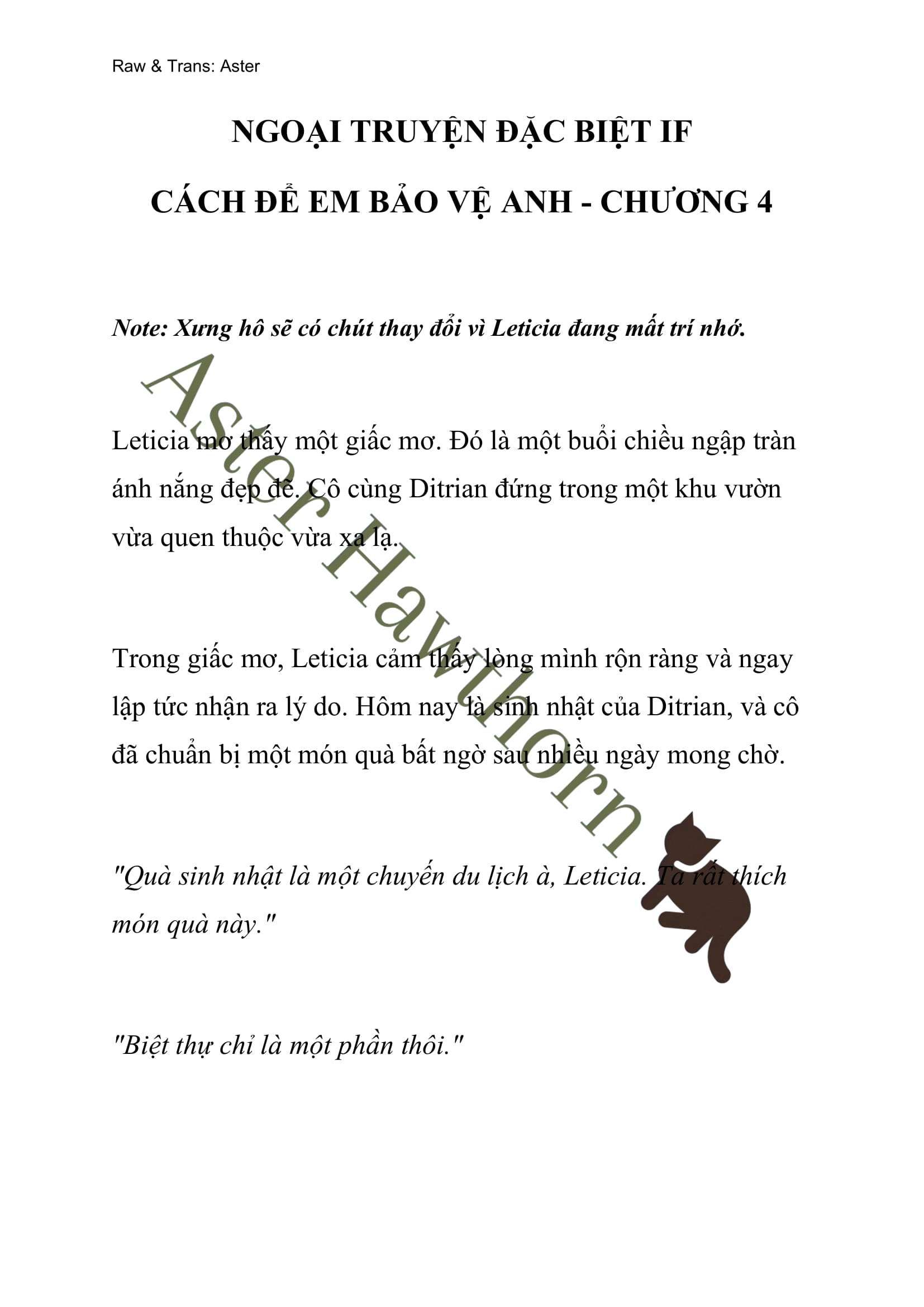 [novel] Ngoại Truyện Cách Để Em Bảo Vệ Anh Chương 96 page 1 - Giả Dược