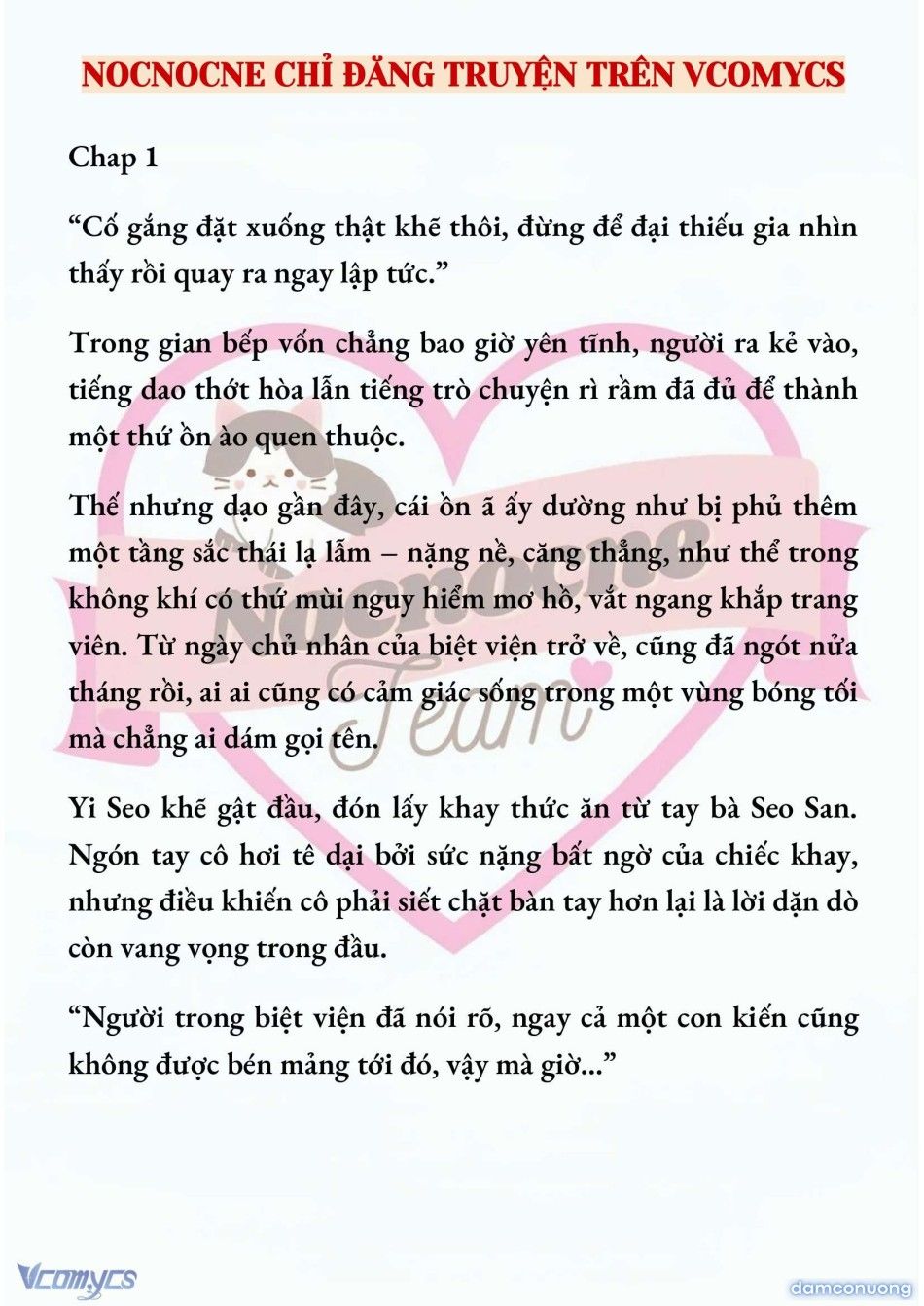 đọc truyện [novel] Ngọn Đèn Biệt Viện Không Bao Giờ Tắt Chương 1 ảnh 3 tại Thiên Thai Truyện