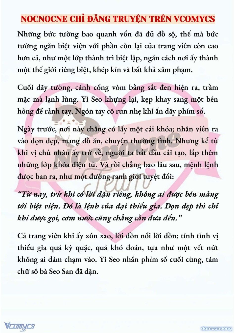 đọc truyện [novel] Ngọn Đèn Biệt Viện Không Bao Giờ Tắt Chương 1 ảnh 9 tại Thiên Thai Truyện