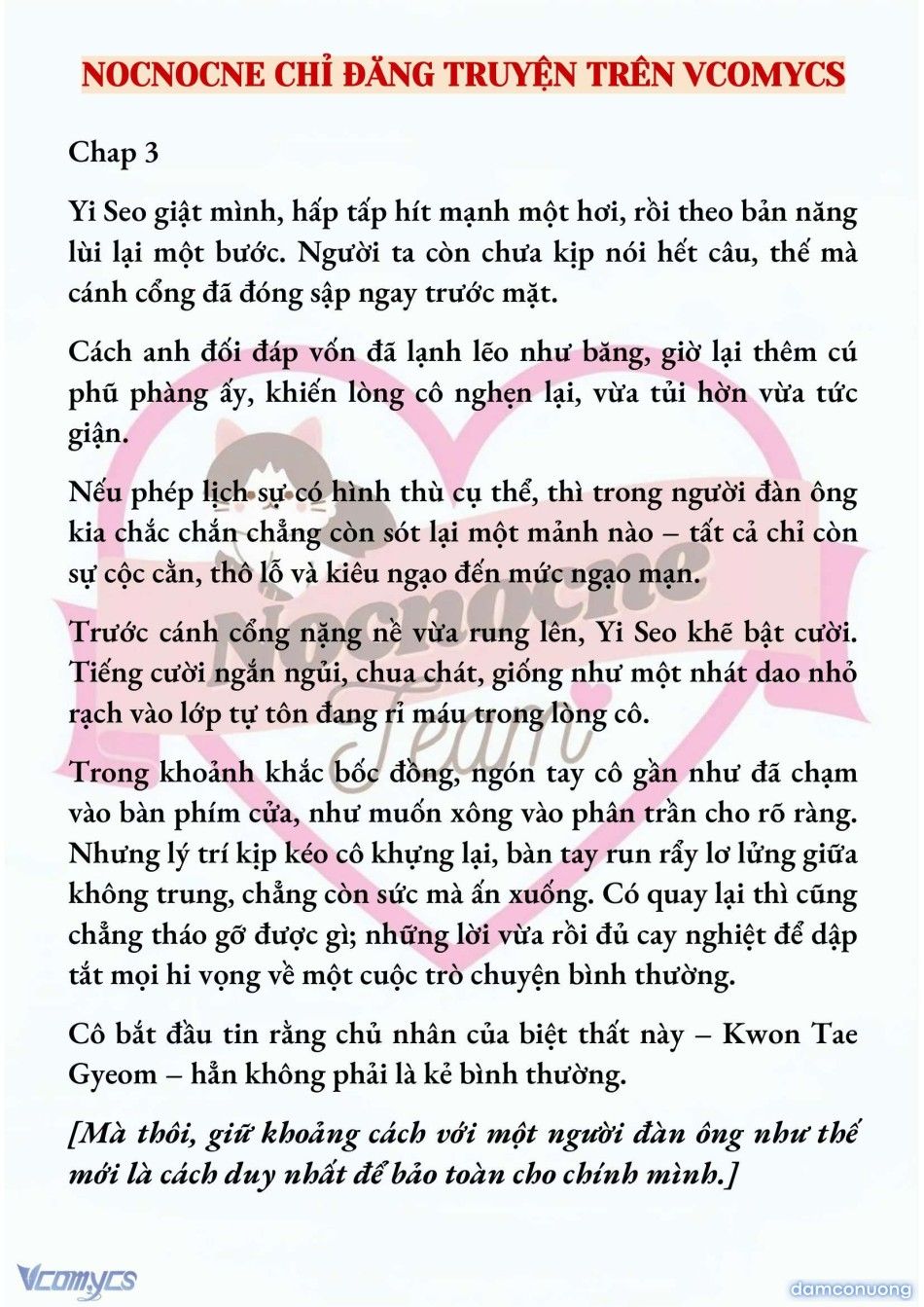 đọc truyện [novel] Ngọn Đèn Biệt Viện Không Bao Giờ Tắt Chương 3 ảnh 3 tại Thiên Thai Truyện