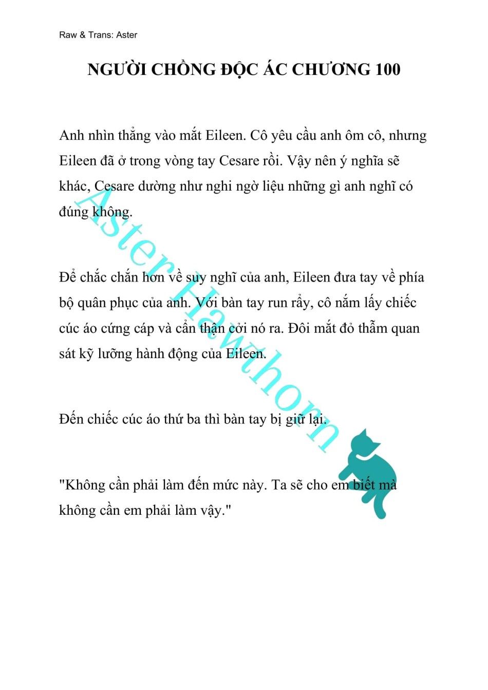 [novel] Người Chồng Độc Ác Chương 100 page 1 - Giả Dược
