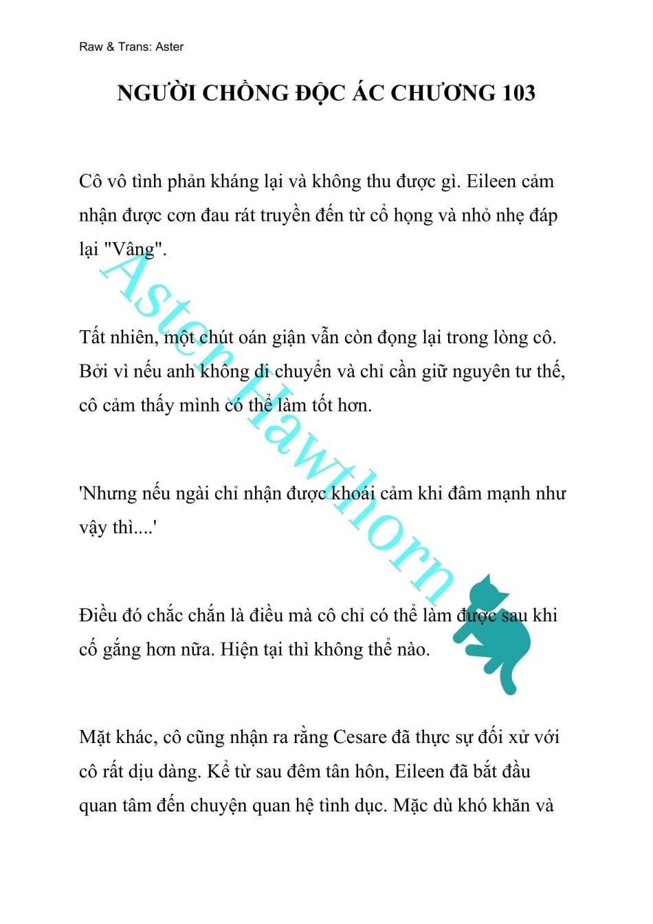[novel] Người Chồng Độc Ác Chương 103 page 1 - Giả Dược