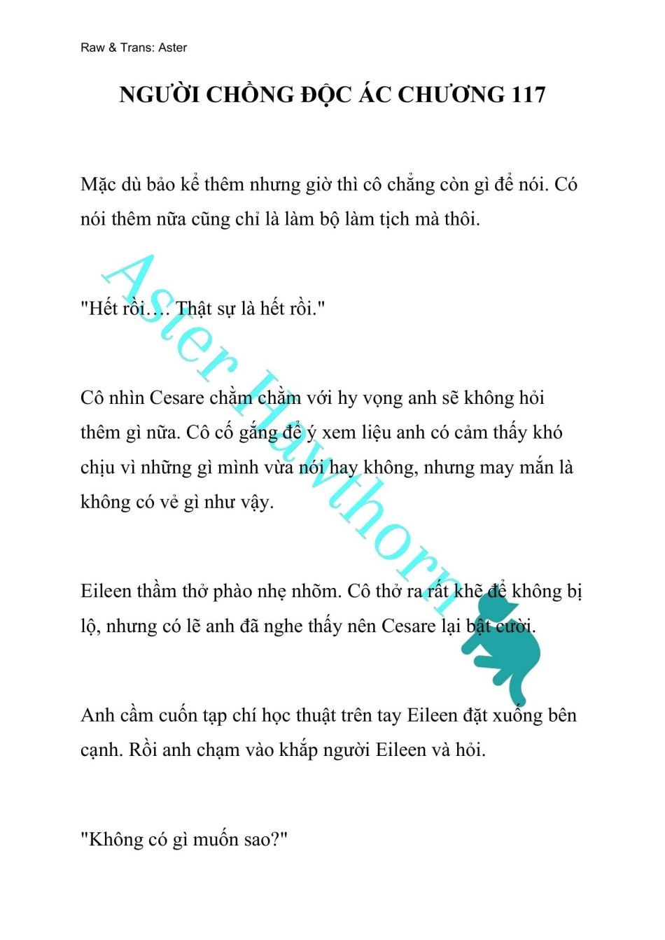 đọc truyện [novel] Người Chồng Độc Ác Chương 117 ảnh 1 tại Thiên Thai Truyện