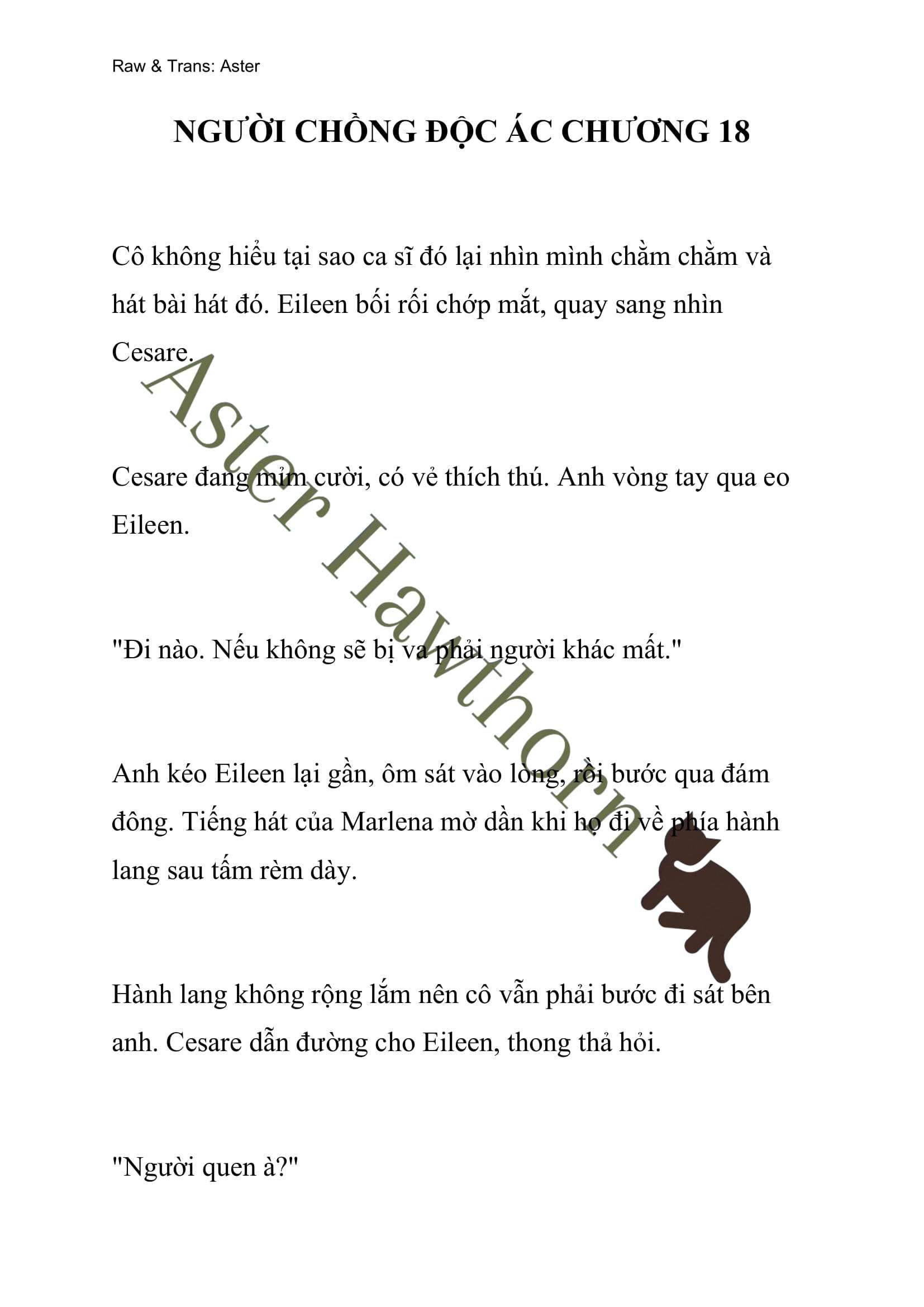 [novel] Người Chồng Độc Ác Chương 18 page 1 - Giả Dược