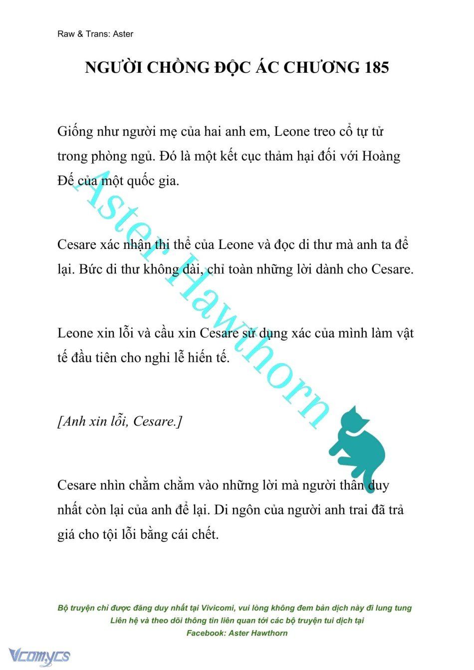 đọc truyện [novel] Người Chồng Độc Ác Chương 185 ảnh 3 tại Thiên Thai Truyện