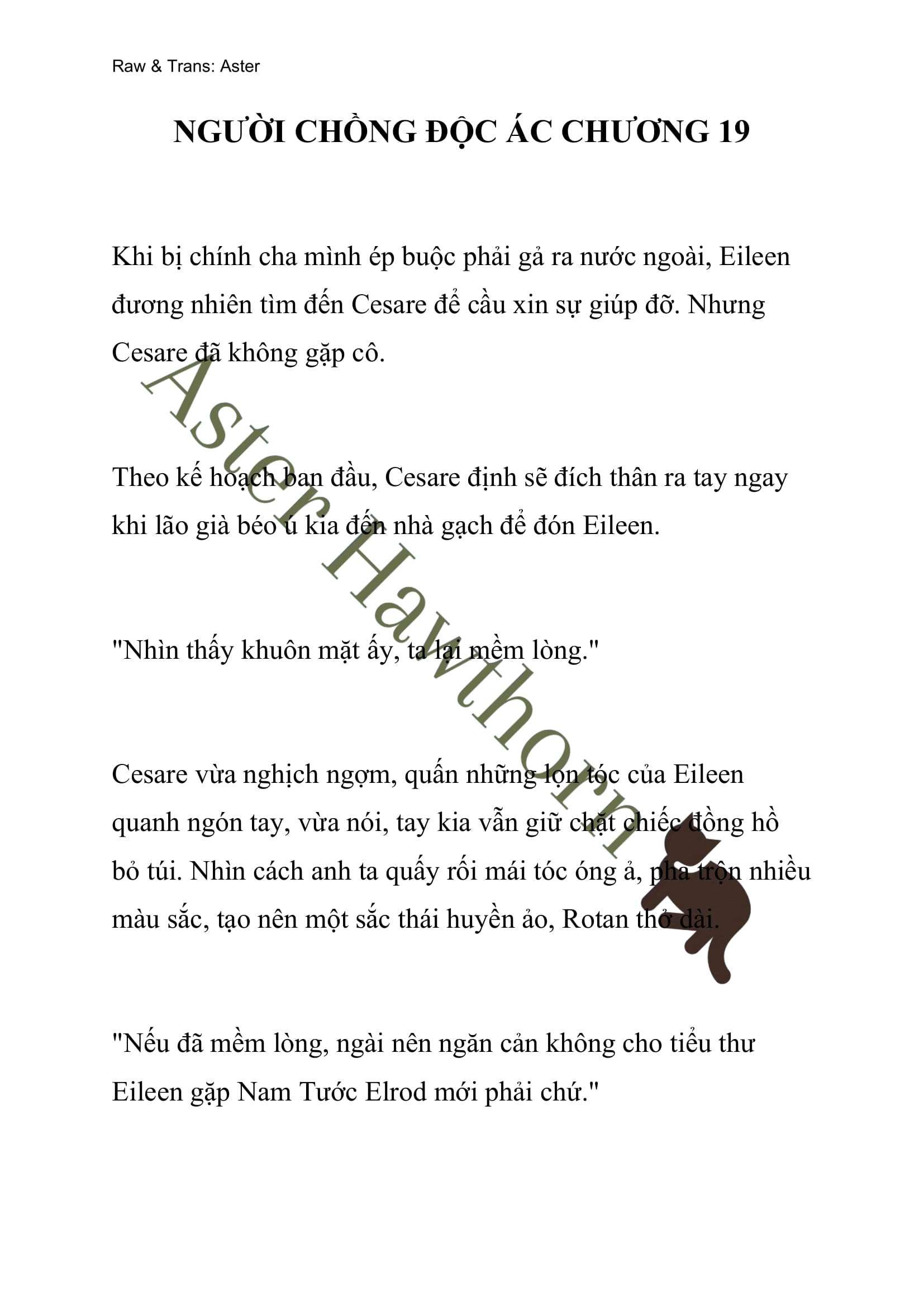 [novel] Người Chồng Độc Ác Chương 19 page 1 - Giả Dược