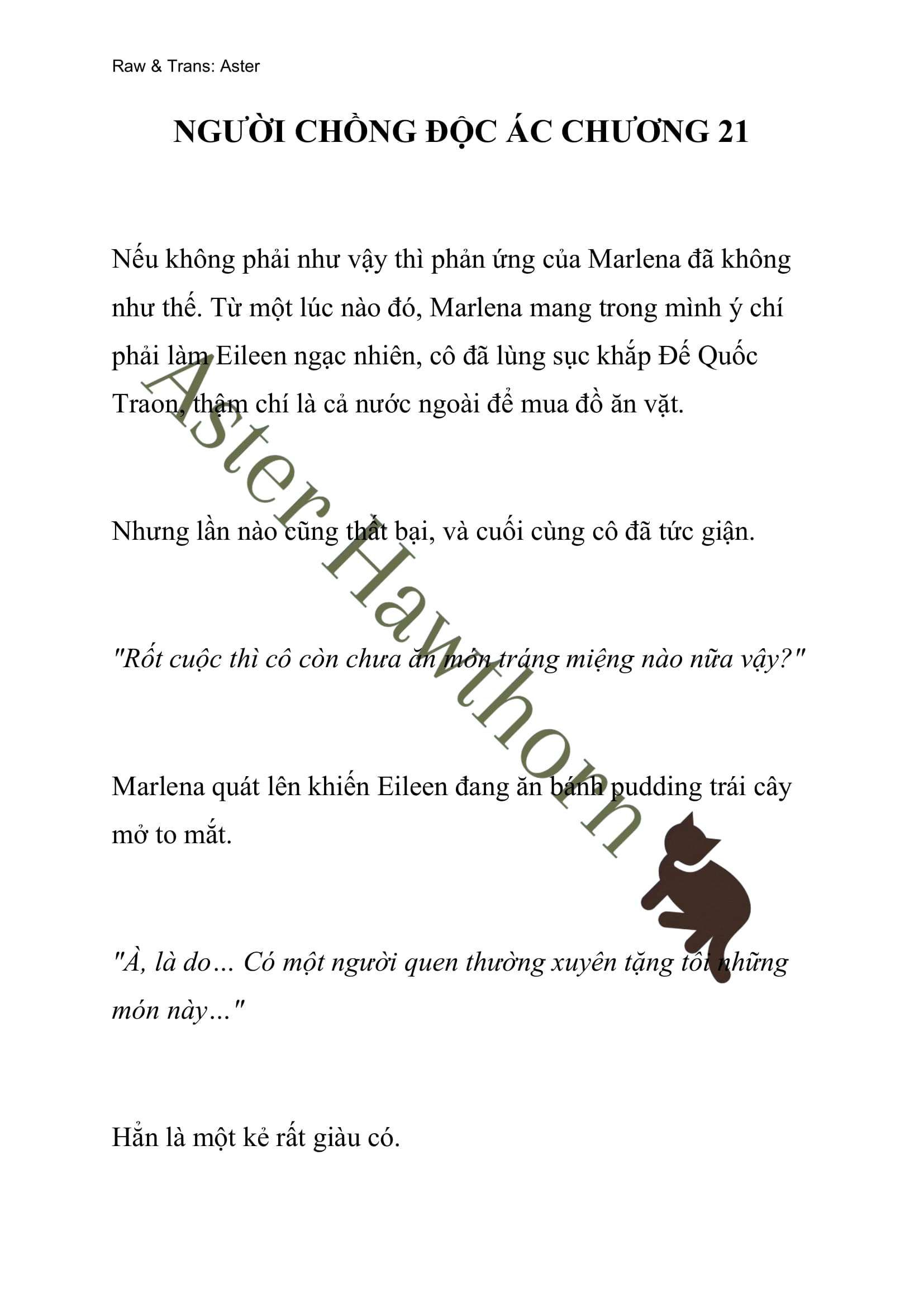 [novel] Người Chồng Độc Ác Chương 21 page 1 - Giả Dược