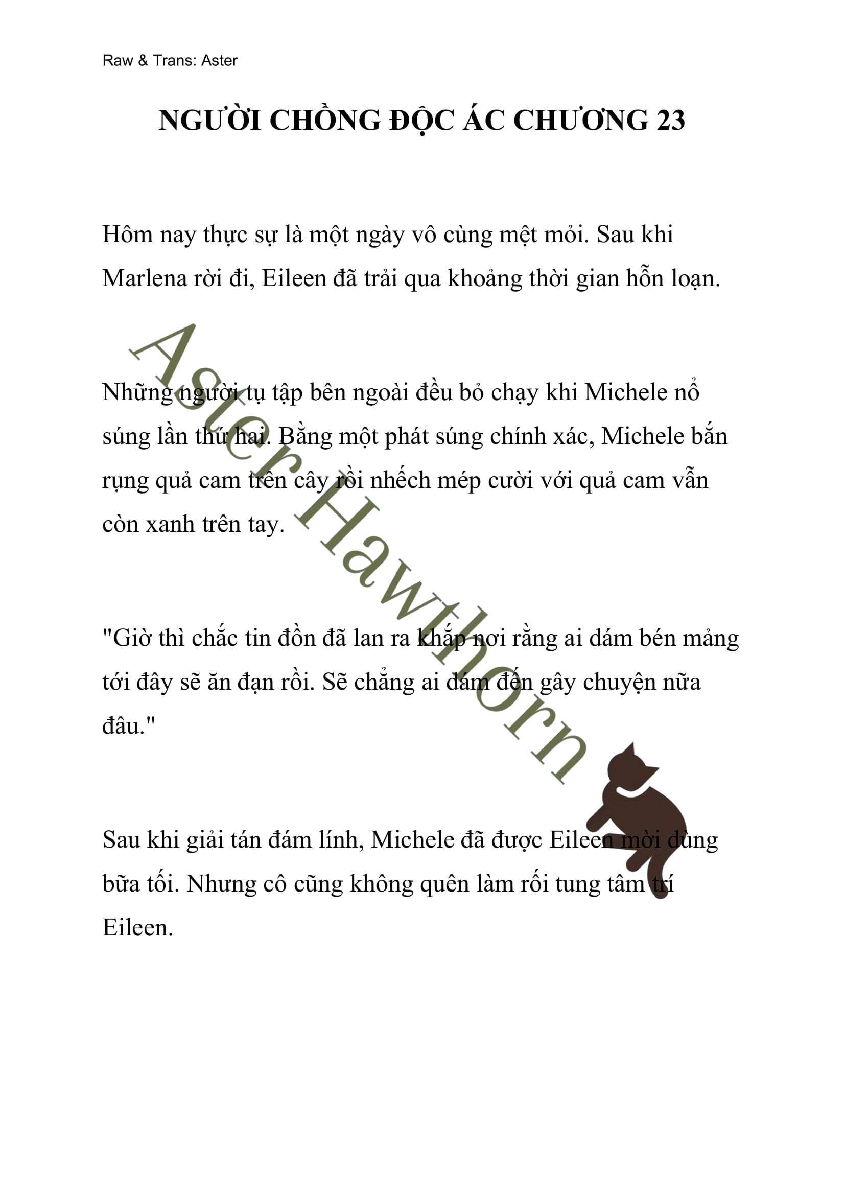 [novel] Người Chồng Độc Ác Chương 23 page 1 - Giả Dược