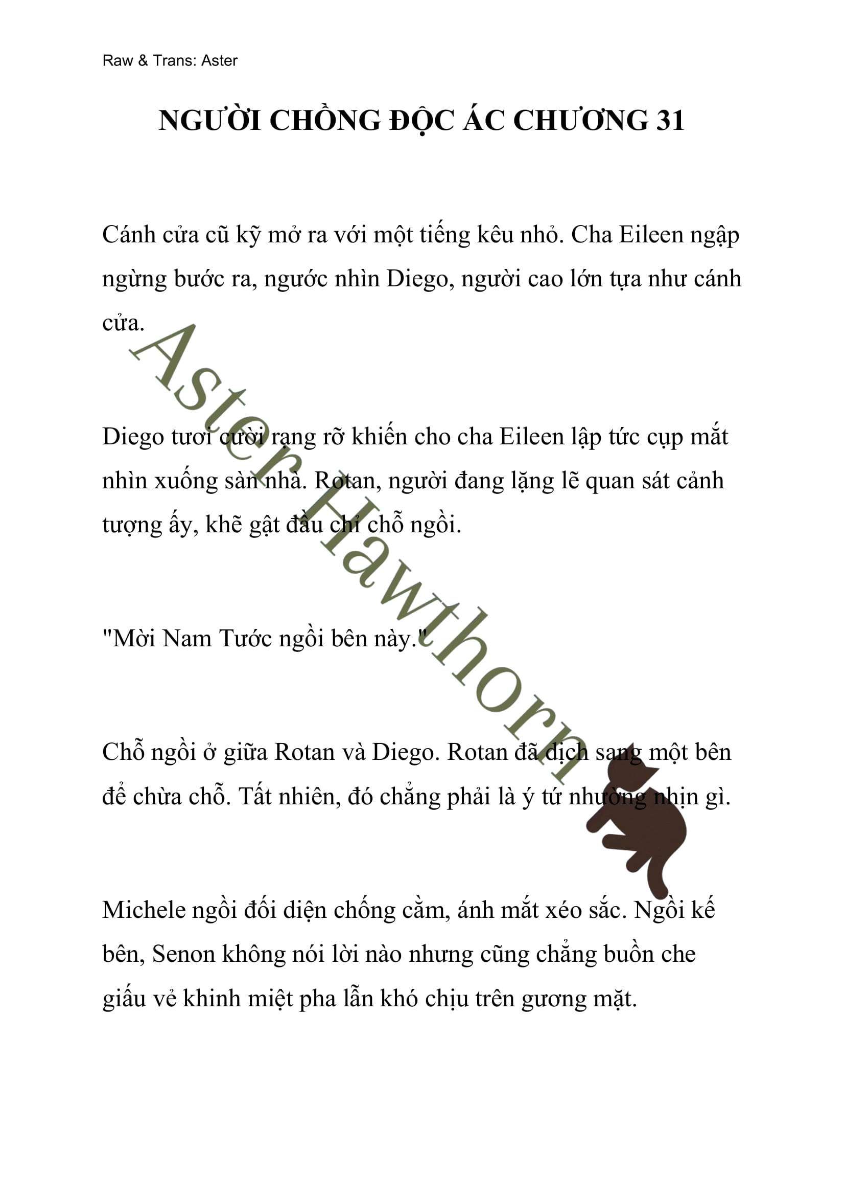 [novel] Người Chồng Độc Ác Chương 31 page 1 - Giả Dược