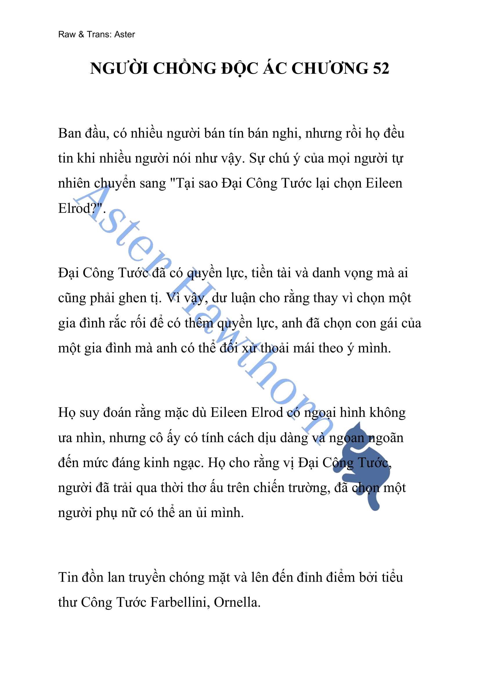 [novel] Người Chồng Độc Ác Chương 52 page 1 - Giả Dược