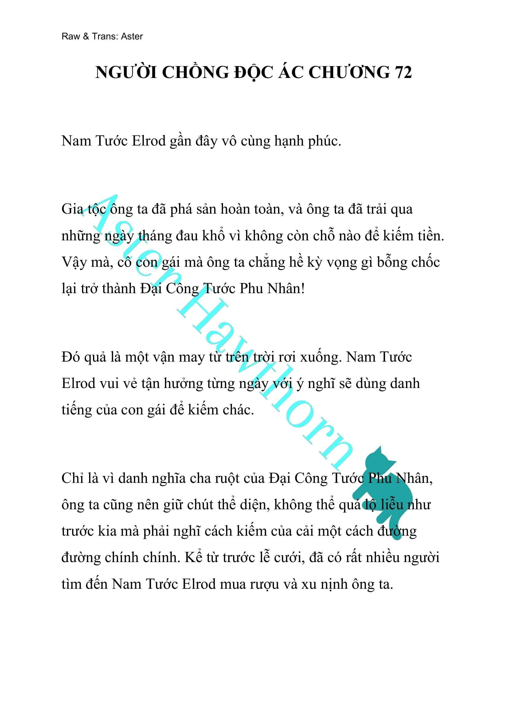 [novel] Người Chồng Độc Ác Chương 72 page 1 - Giả Dược