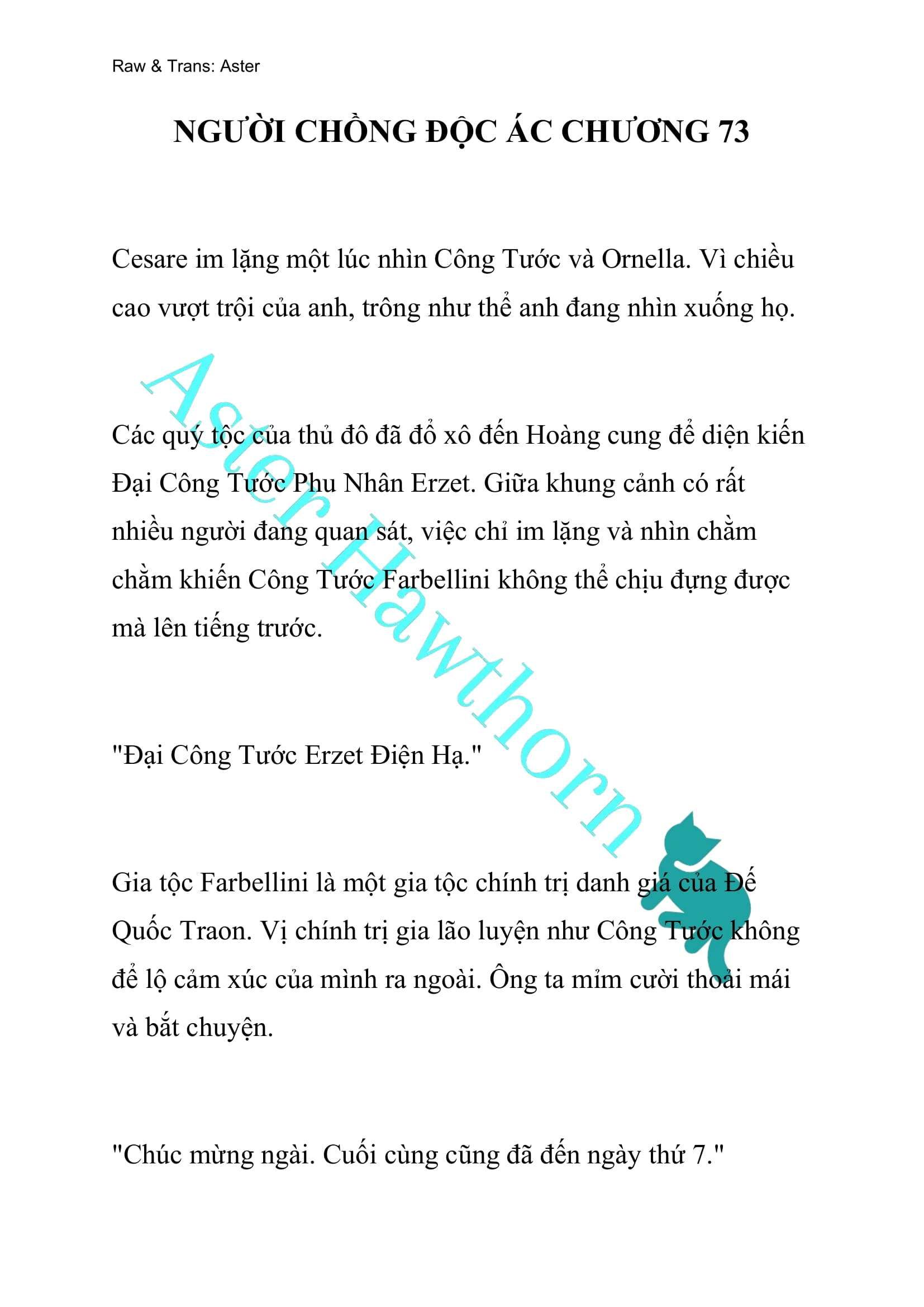 [novel] Người Chồng Độc Ác Chương 73 page 1 - Giả Dược
