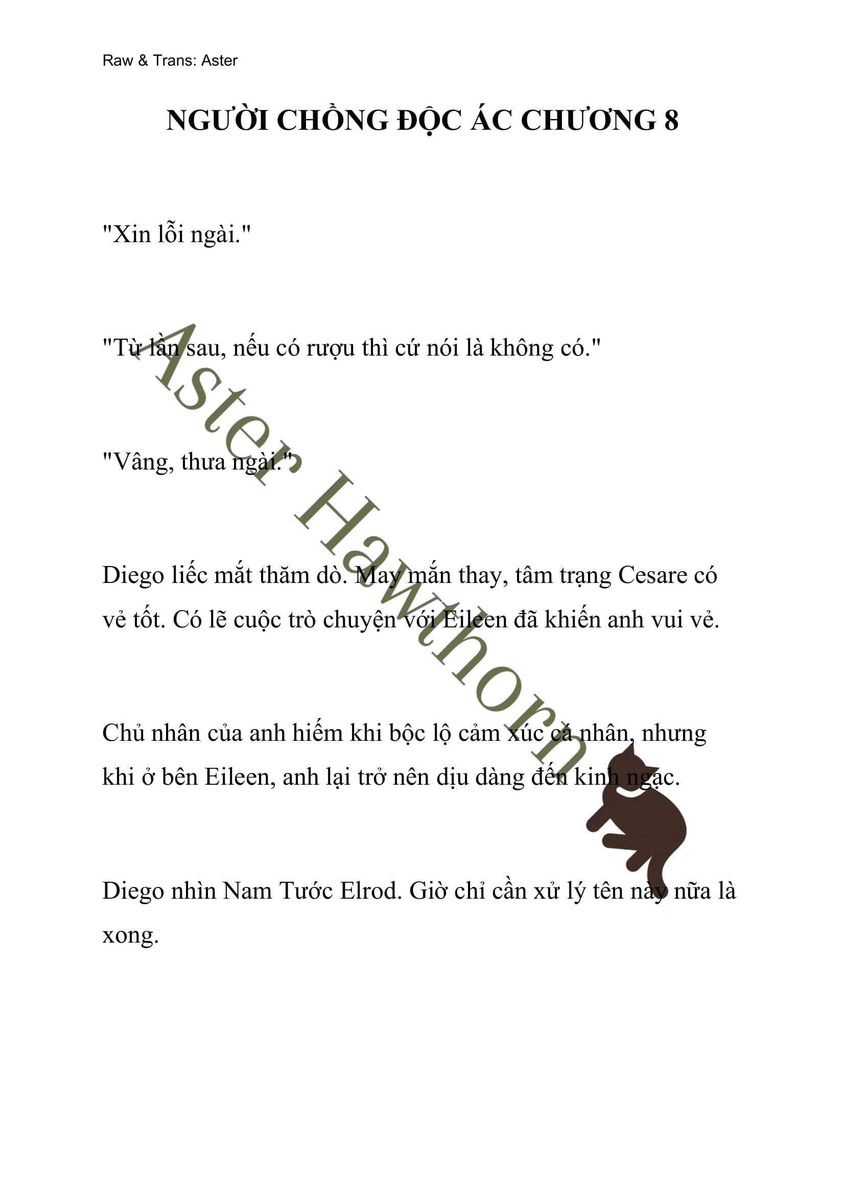 [novel] Người Chồng Độc Ác Chương 8 page 1 - Giả Dược